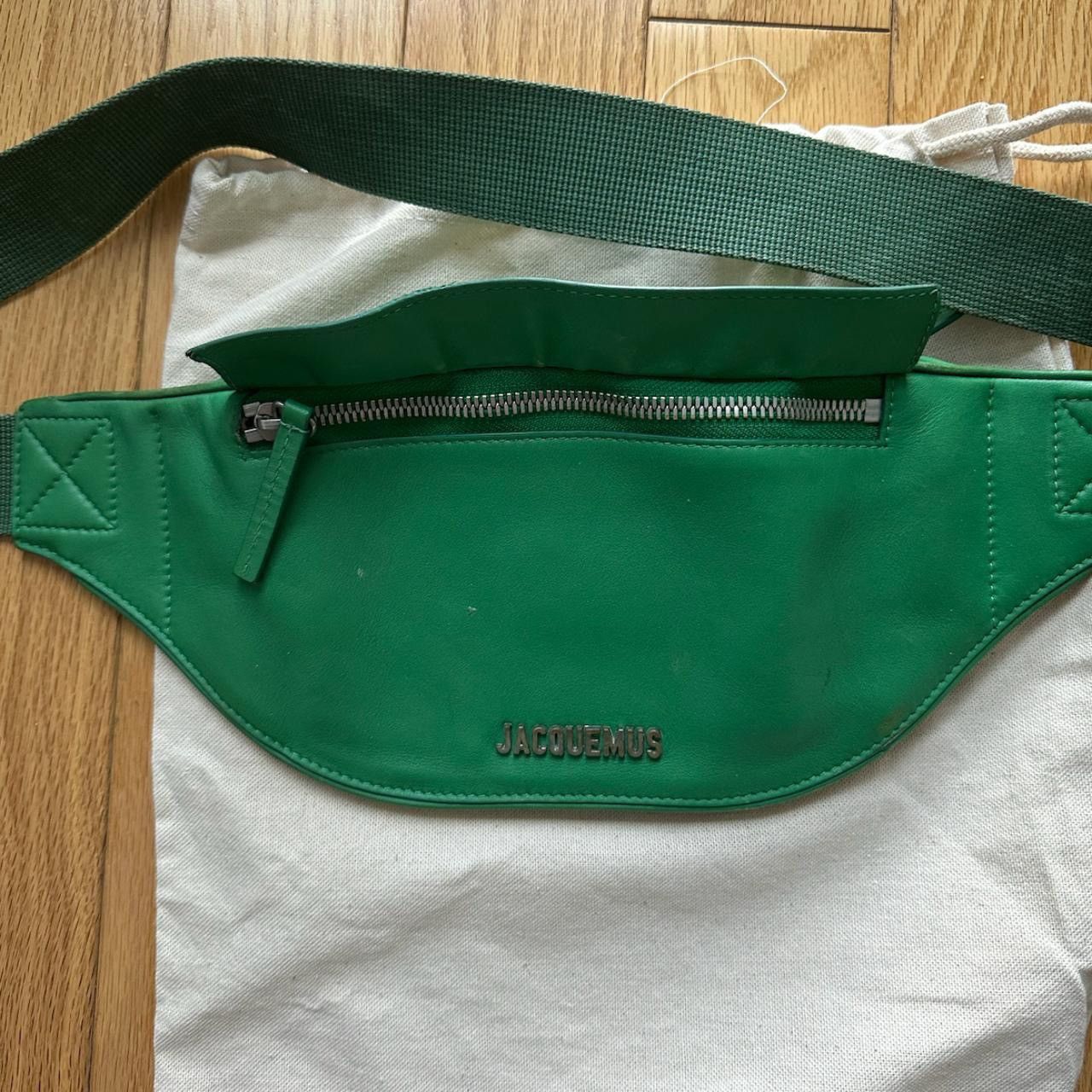image of Jacquemus Green La Banane Meunier Belt Bag, Men's