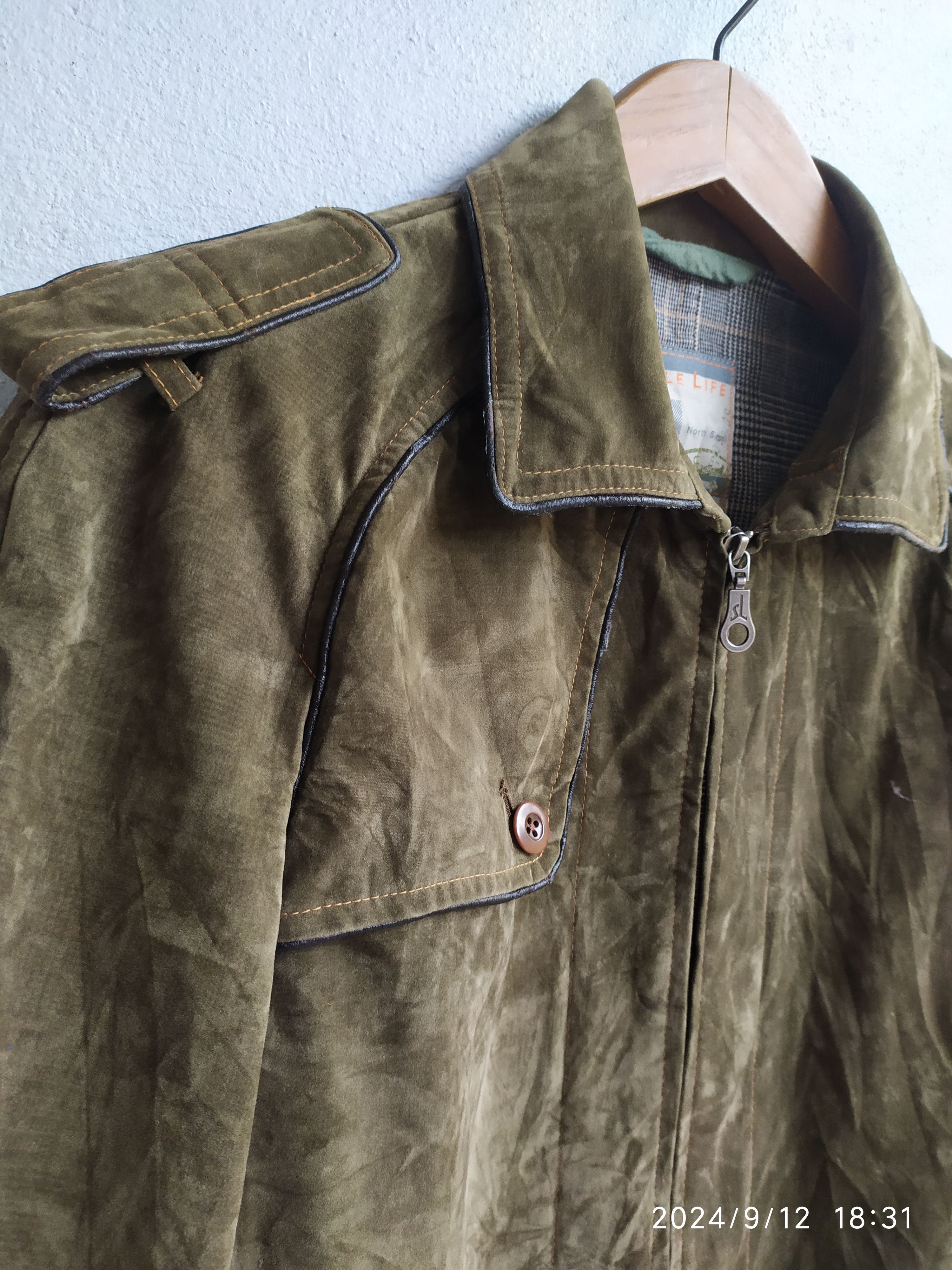 20471120 × Japanese Brand × Vintage Vintage Japanese Brand Simple Life Olive green Jacket Size US L / EU 52-54 / 3 - 5 Thumbnail