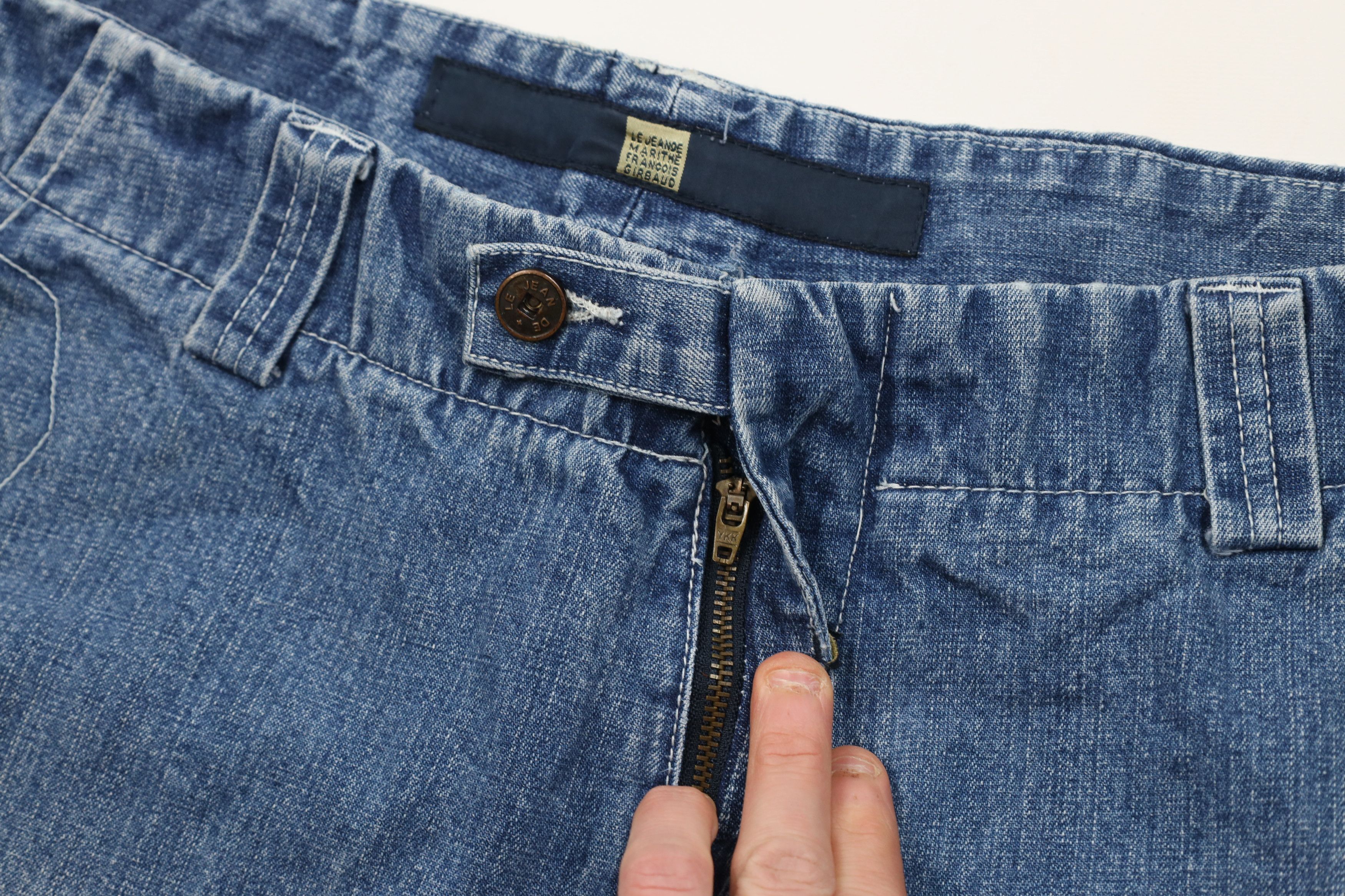 Marithe + Francois Girbaud Vintage 90s Marithe Francois Girbaud Denim Cargo Shorts Blue Size US 38 / EU 54 - 7 Thumbnail