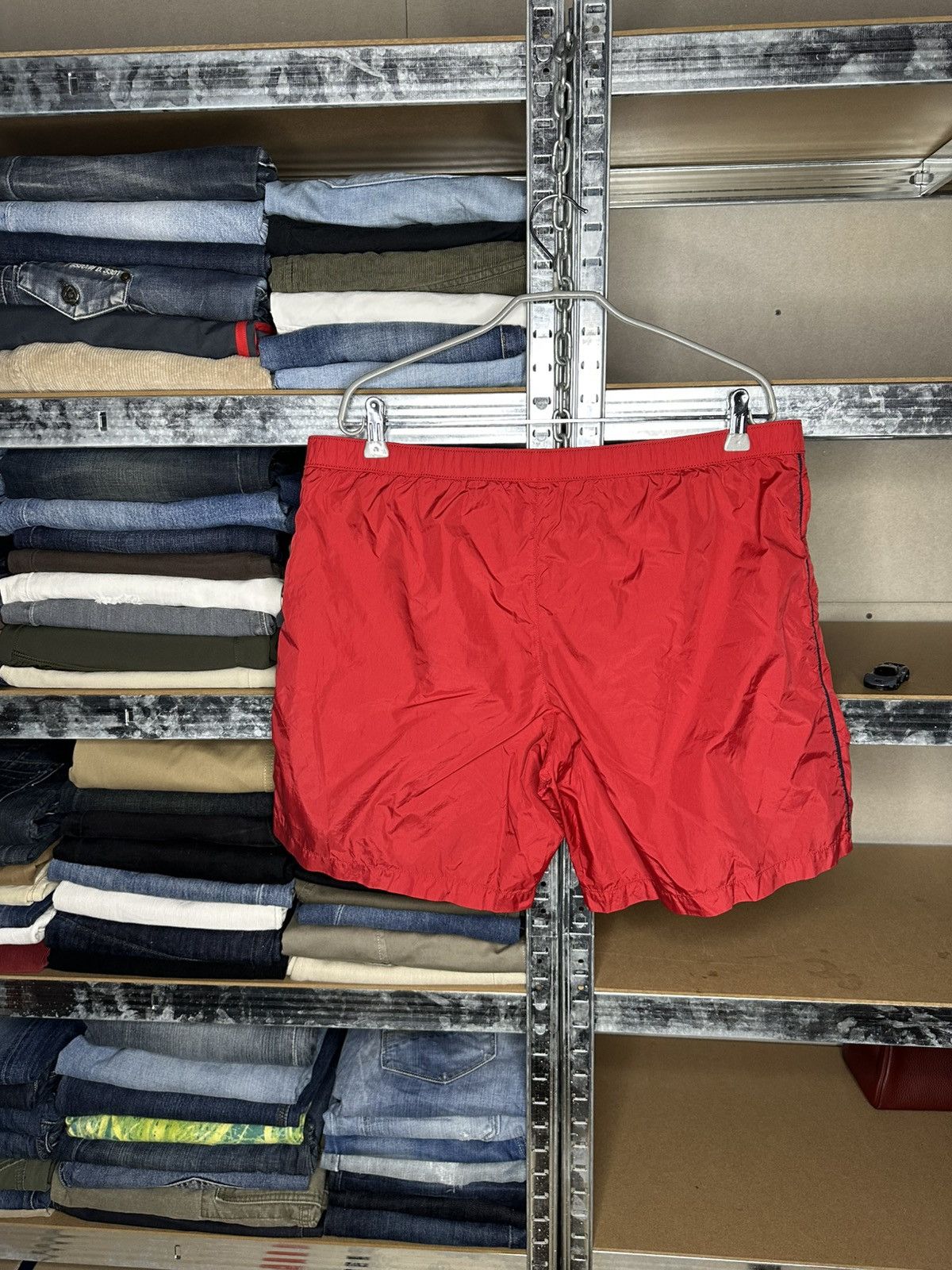 Prada Prada Luna Rossa Red Nylon Swim Shorts IT 54 Size US 38 / EU 54 - 2 Thumbnail