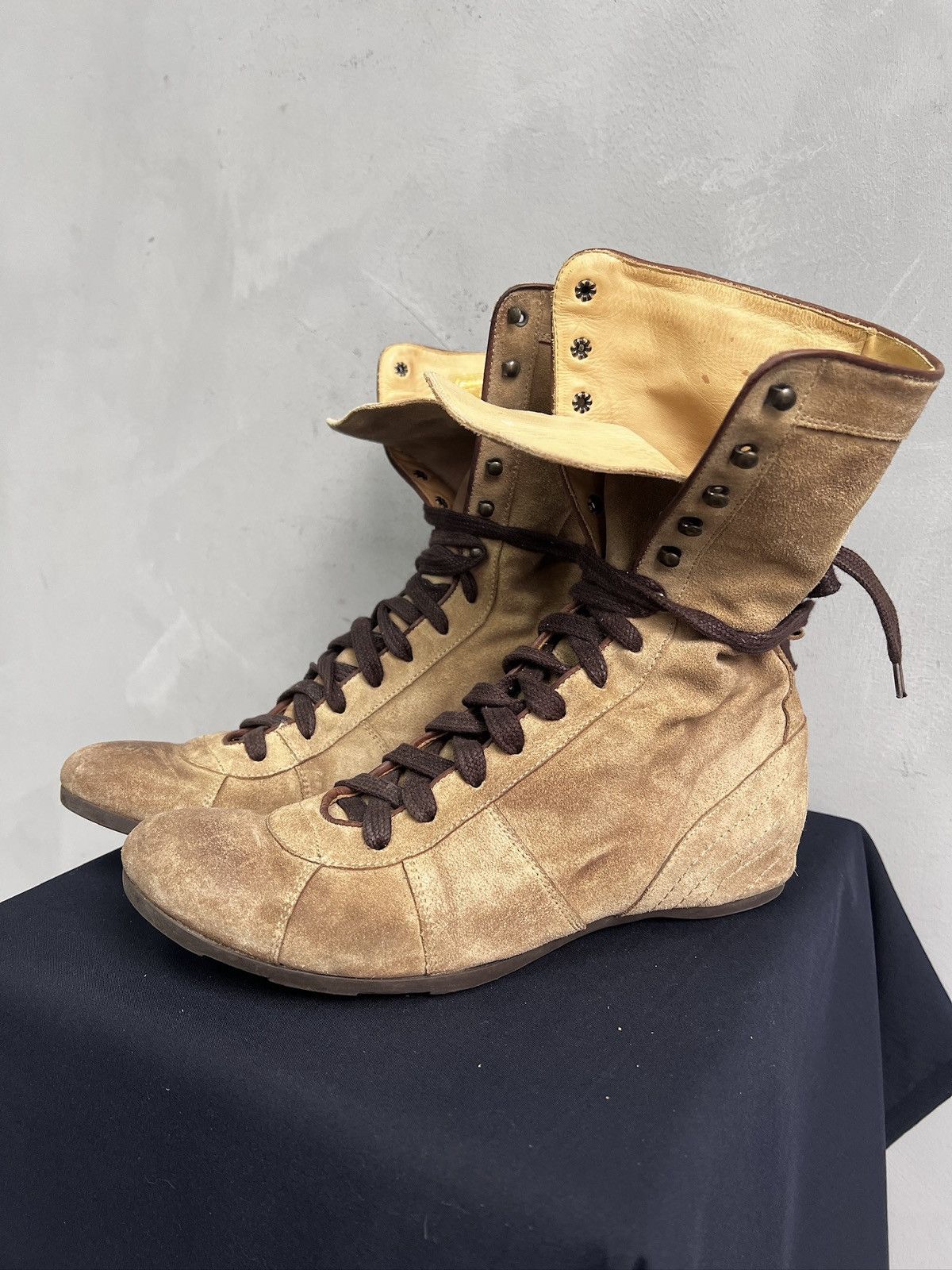 If Six Was Nine Archive 2000s maison margiela style leather boots replica Size US 8 / EU 41 - 6 Thumbnail