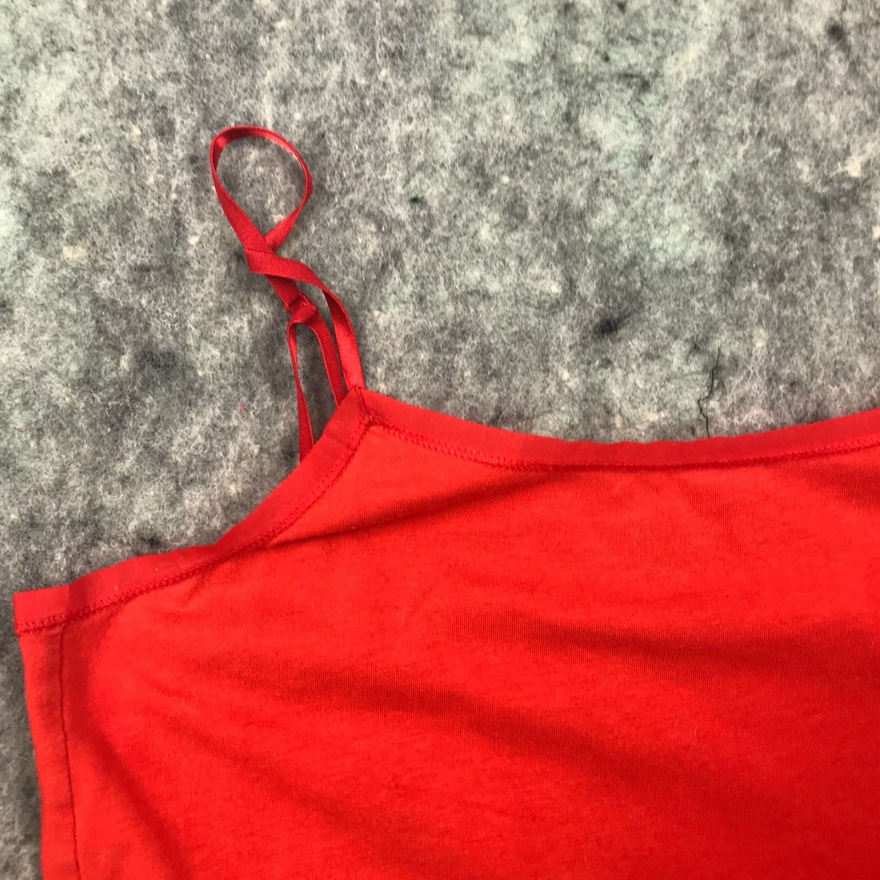 Ann Taylor Ann Taylor Shirt Womens Large Orange Halter Spaghetti Straps Stretch Top Womens Size L / US 10 / IT 46 - 2 Thumbnail