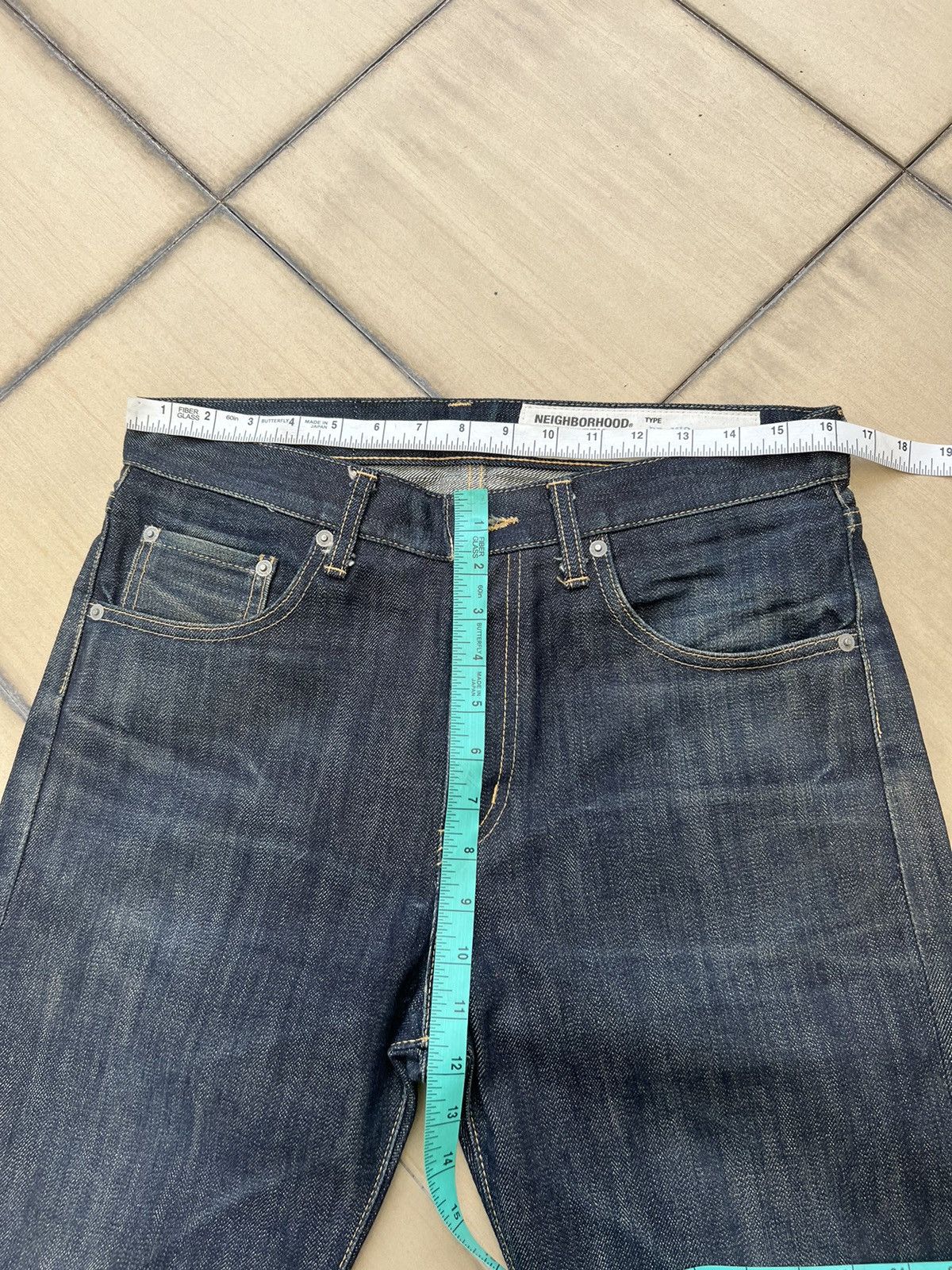 Neighborhood Neighborhood Japan DP-MID Blue Denim Selvedge Jeans Size US 31 - 3 Thumbnail