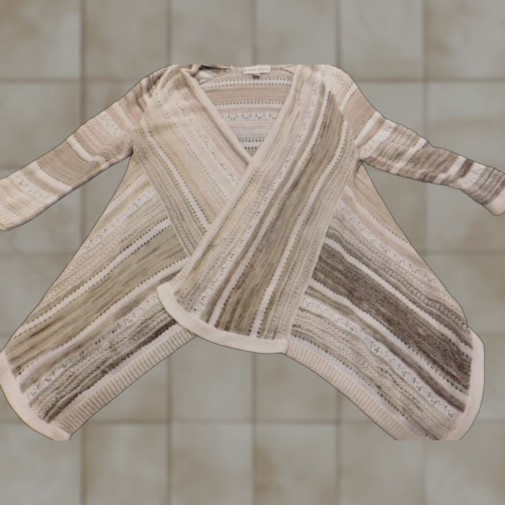 Vintage Knox Rose Womens Cardigan Sweater Small Beige Beige Cardigan Knit Size S / US 4 / IT 40 - 1 Thumbnail