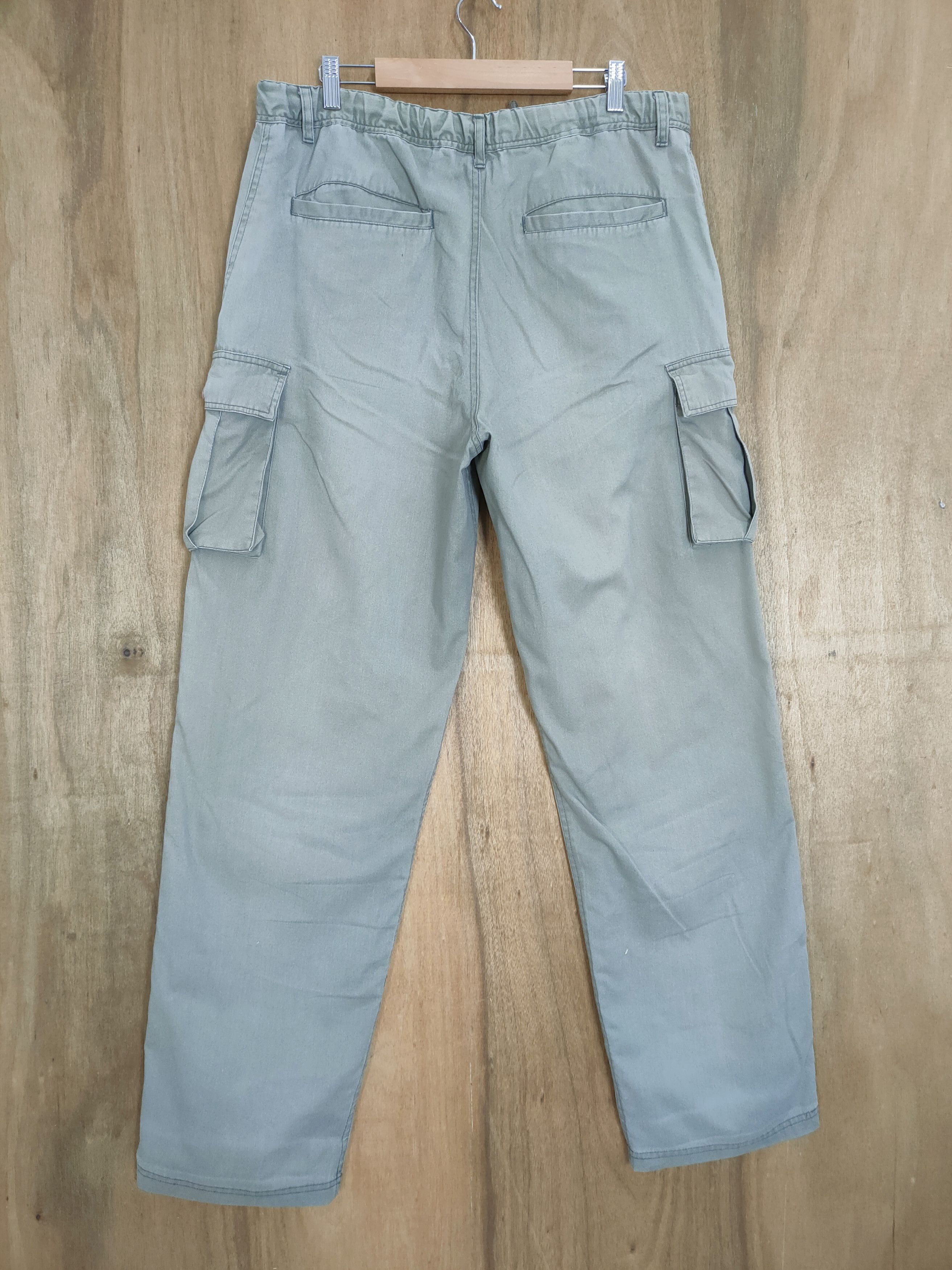 Black Label × Japanese Brand DESIGN LAB GREY DRAWSTRING WAIST CARGO PANTS Size US 36 / EU 52 - 7 Thumbnail