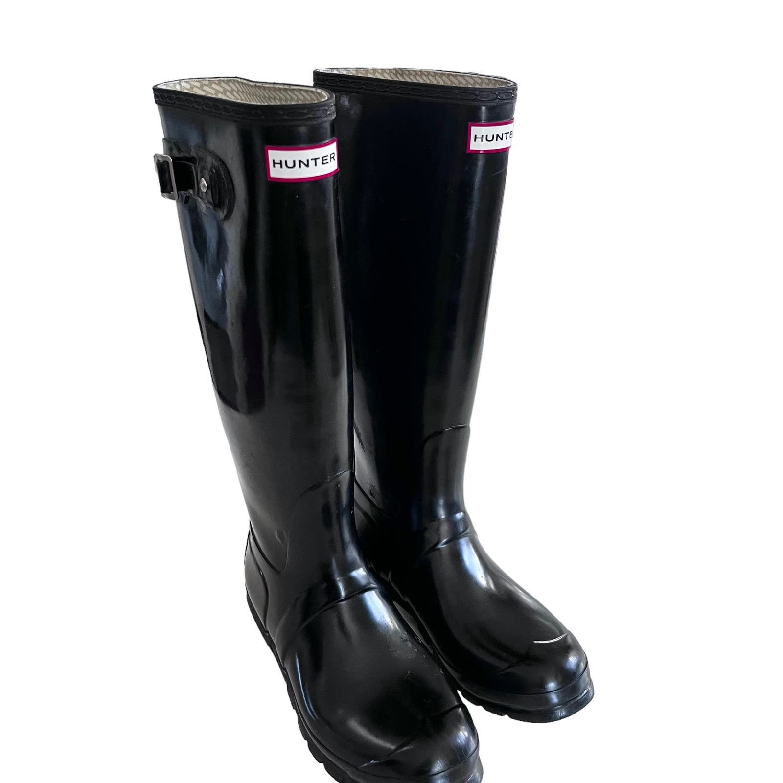 Hunter tall gloss store black