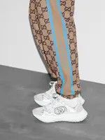 Gucci o1loc1c1125 787881 Technical Jersey GG Print Jogging Pant Size US 28 / EU 44 - 5 Thumbnail
