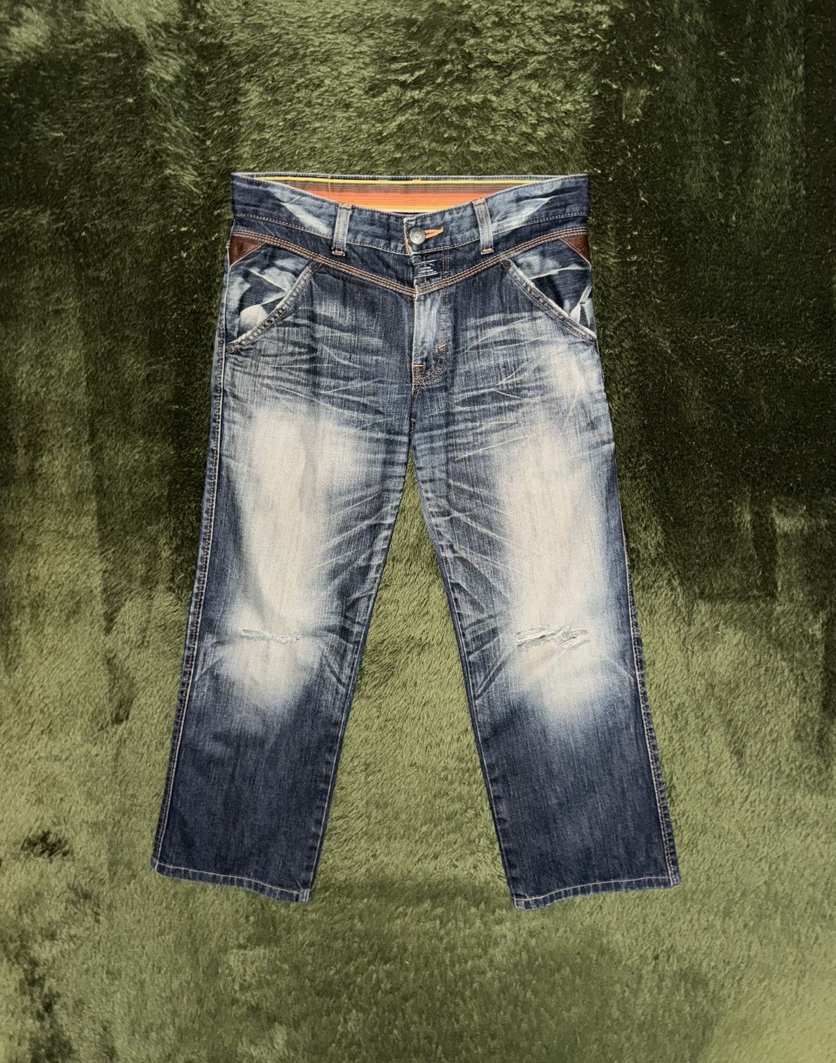 Edwin [32] EDWIN MADE IN JAPAN Zip Pocket Denim Pants Size US 32 / EU 48 - 1 Thumbnail