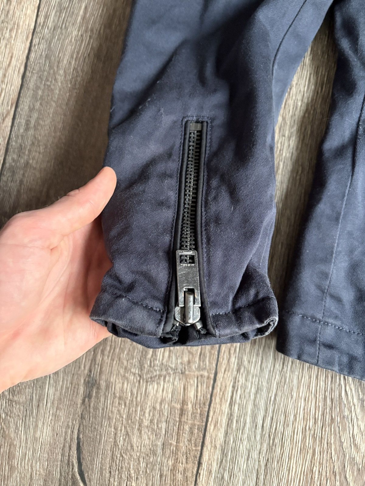 Diesel Diesel Moto Zip Avant Garde Men's Blue Bomber Jacket Size S Size US S / EU 44-46 / 1 - 7 Thumbnail