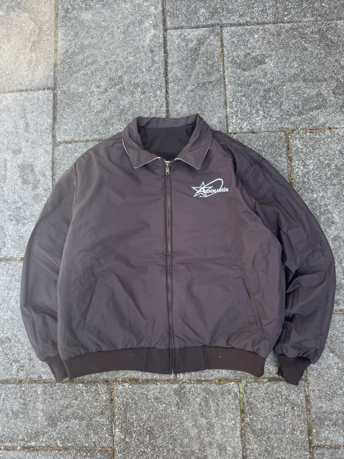 Japanese Brand × Vintage Acoustix Two Toned Front/Back Embroidered Jacket Size US XXL / EU 58 / 5 - 5 Thumbnail