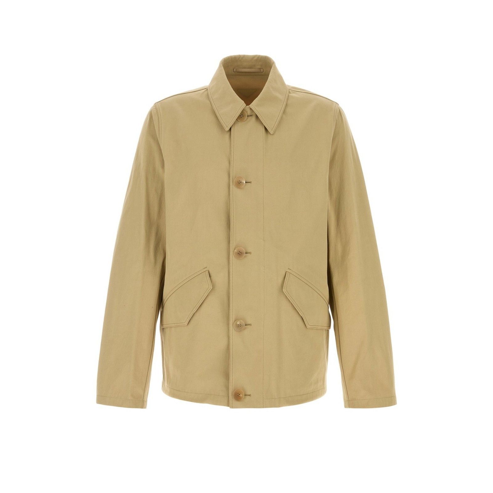 Prada PRADA Beige Cotton Jacket New & Authentic (Men's size:L;) Size US L / EU 52-54 / 3 - 1 Thumbnail