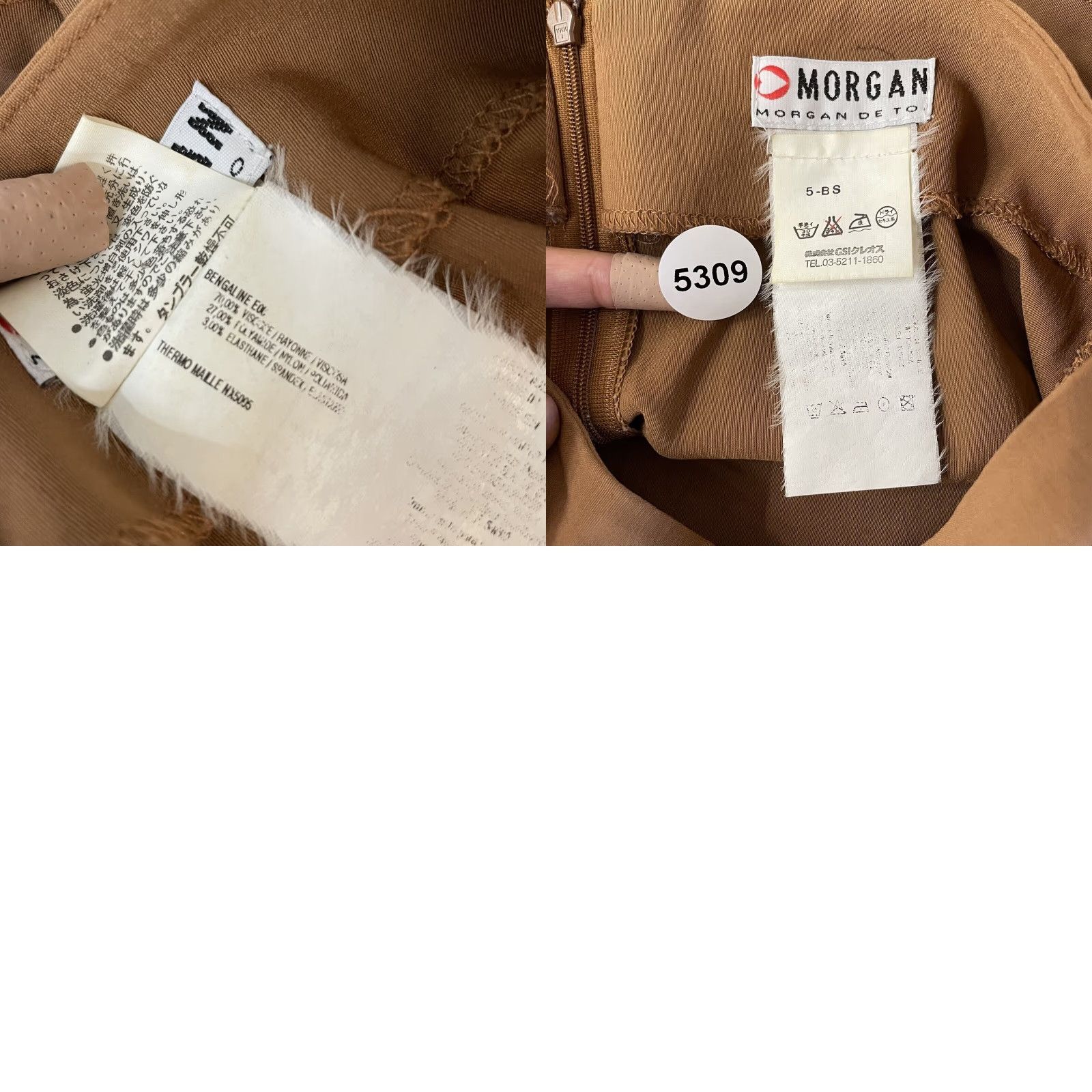 Morgan De Toi VINTAGE 90s Y2K Morgan De Toi Skirt 4 26 Brown Edwardian Fairy Grunge Women Size 27" / US 4 / IT 40 - 8 Thumbnail