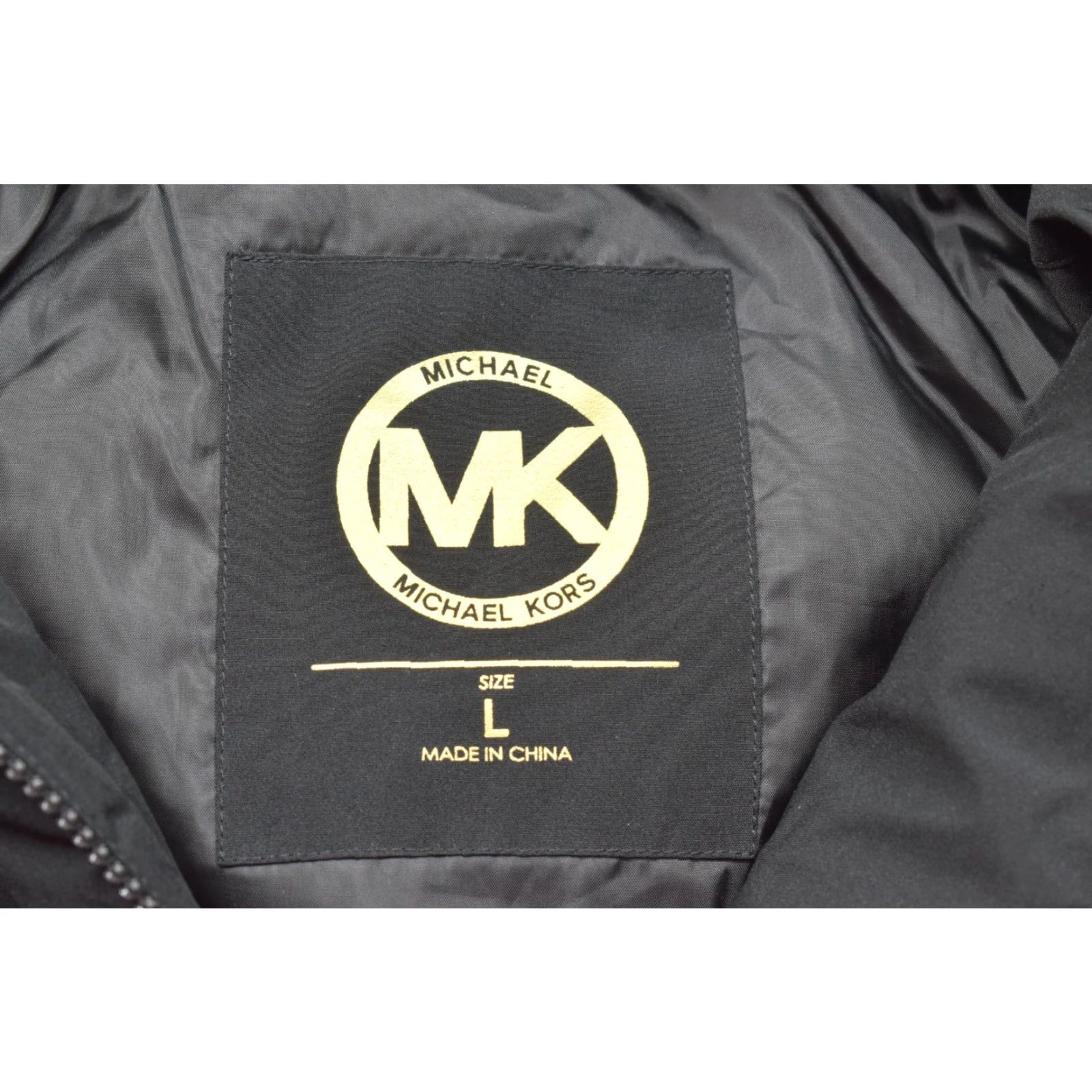 Michael Kors Michael Kors Women's Large Black Quilted Puffer Jacket Hooded Faux Fur Gold Hardware Size L / US 10 / IT 46 - 6 Thumbnail
