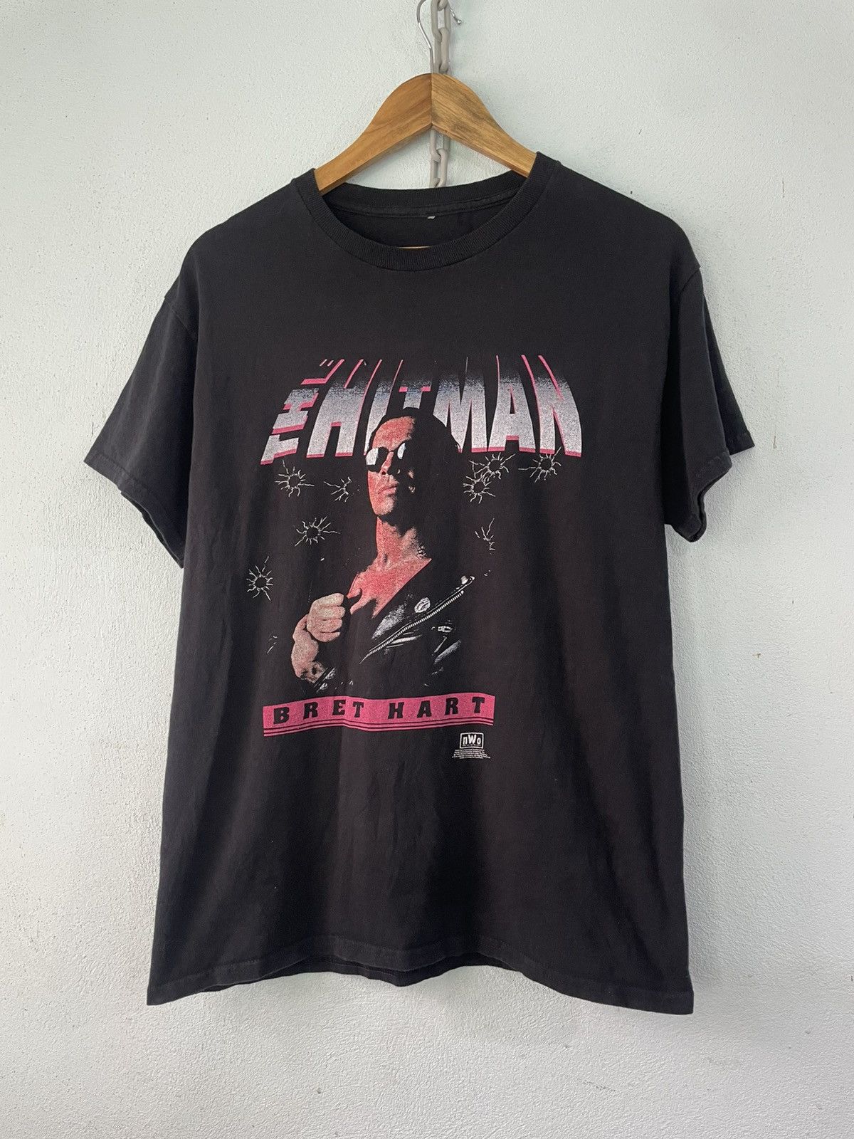 WWE Nwo vintage 1998 Bret Hart-The Hitman tee Size US L / EU 52-54 / 3 - 2 Thumbnail