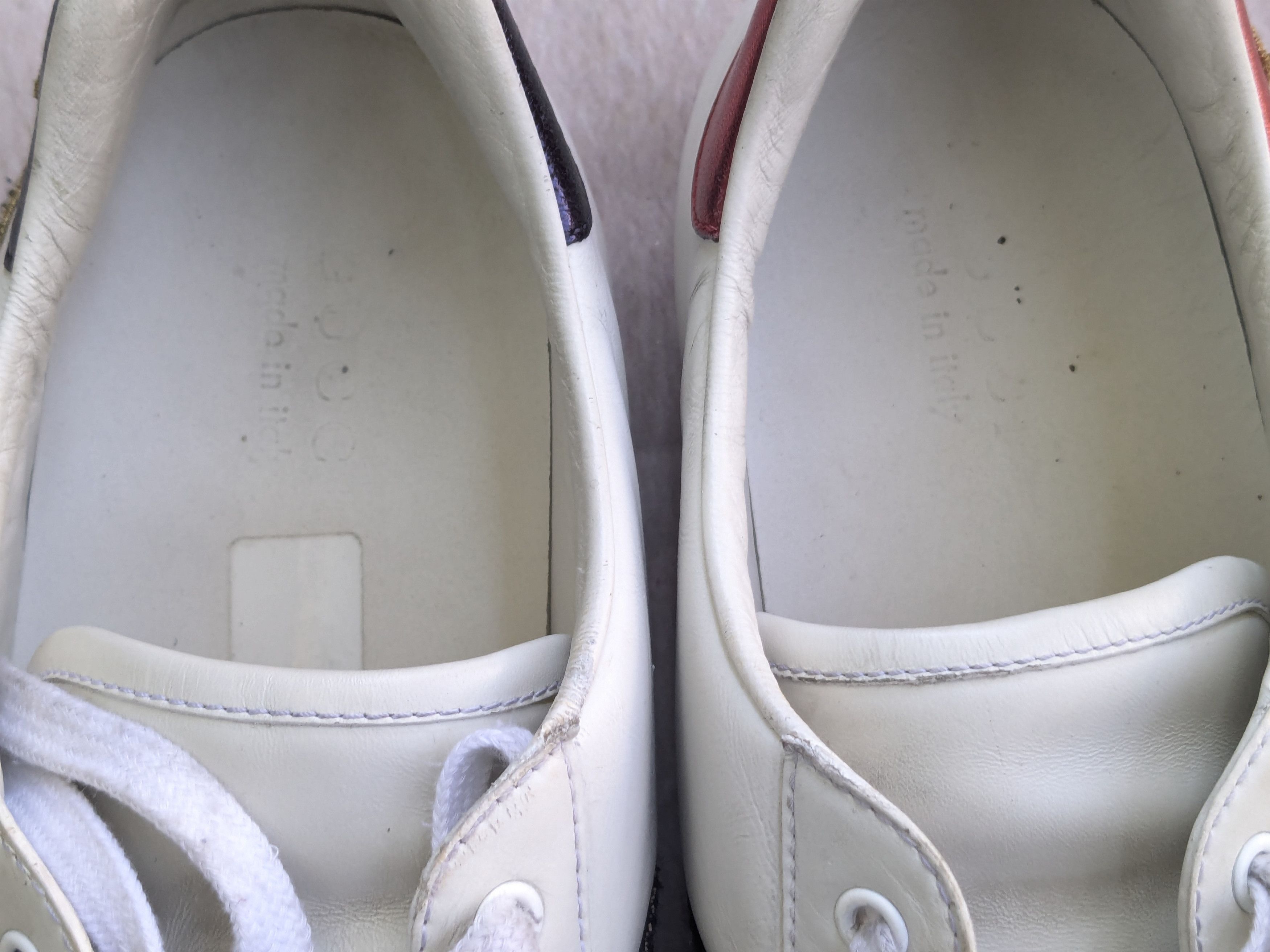 Gucci Gucci Ace Sneakers White Leather Loved 12.5 Low Tops Size US 12.5 / EU 45-46 - 4 Thumbnail