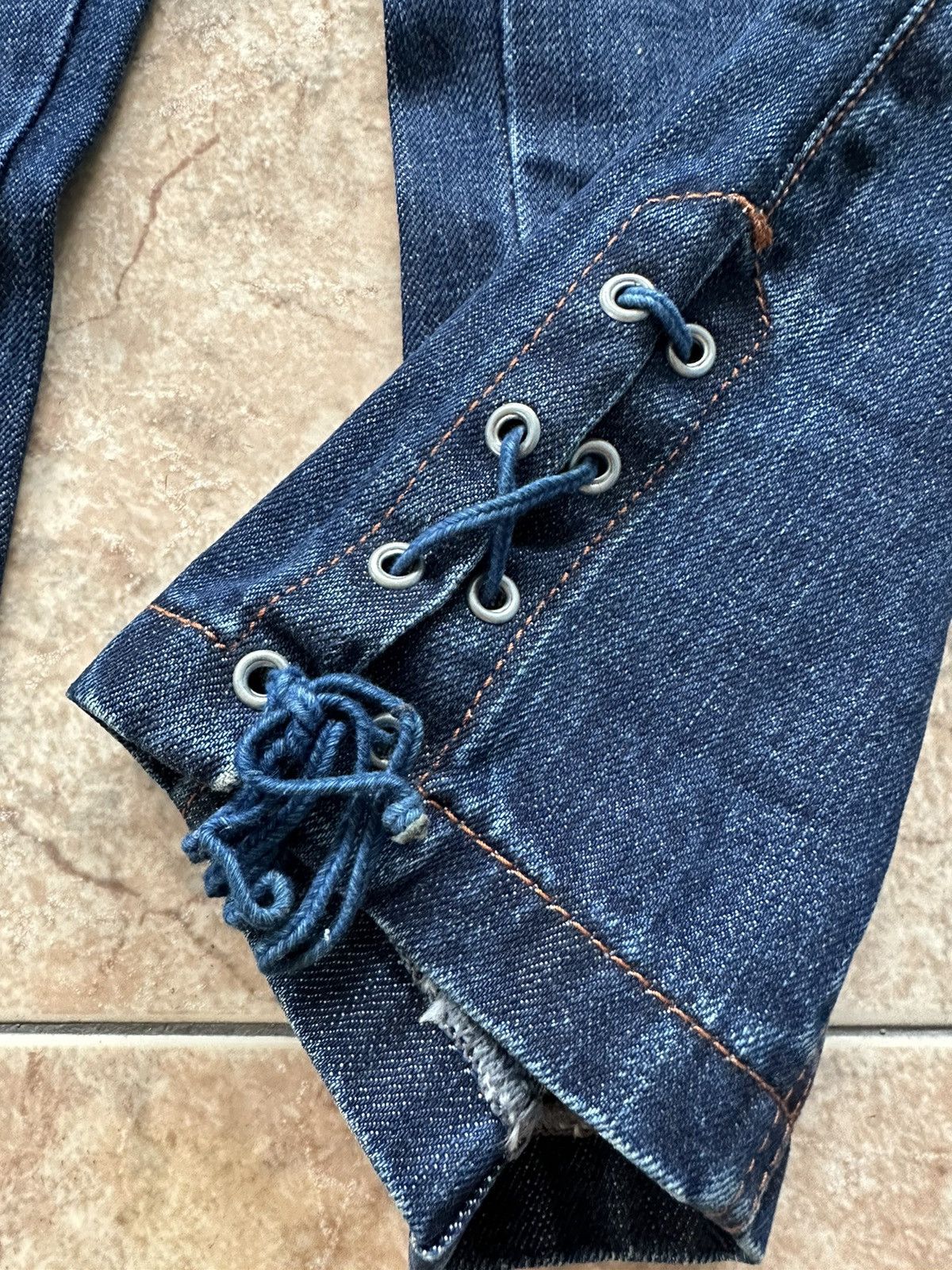 Jean Paul Gaultier JPG high waisted bondage jeans Size 24" / US 00 / IT 34 - 3 Thumbnail