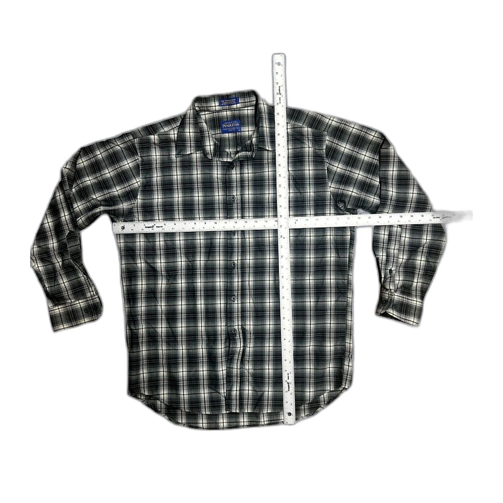 Pendleton Sir Pendleton Men's Virgin wool Mens Large Green Button Long Size US L / EU 52-54 / 3 - 4 Thumbnail