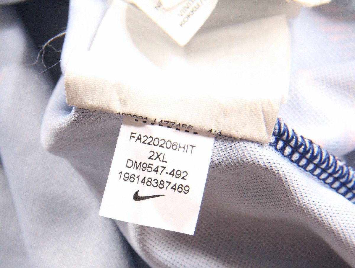 Nike Nike x England Soccer Football Jersey Shirt Blue 2XL XXL Size US XXL / EU 58 / 5 - 7 Thumbnail
