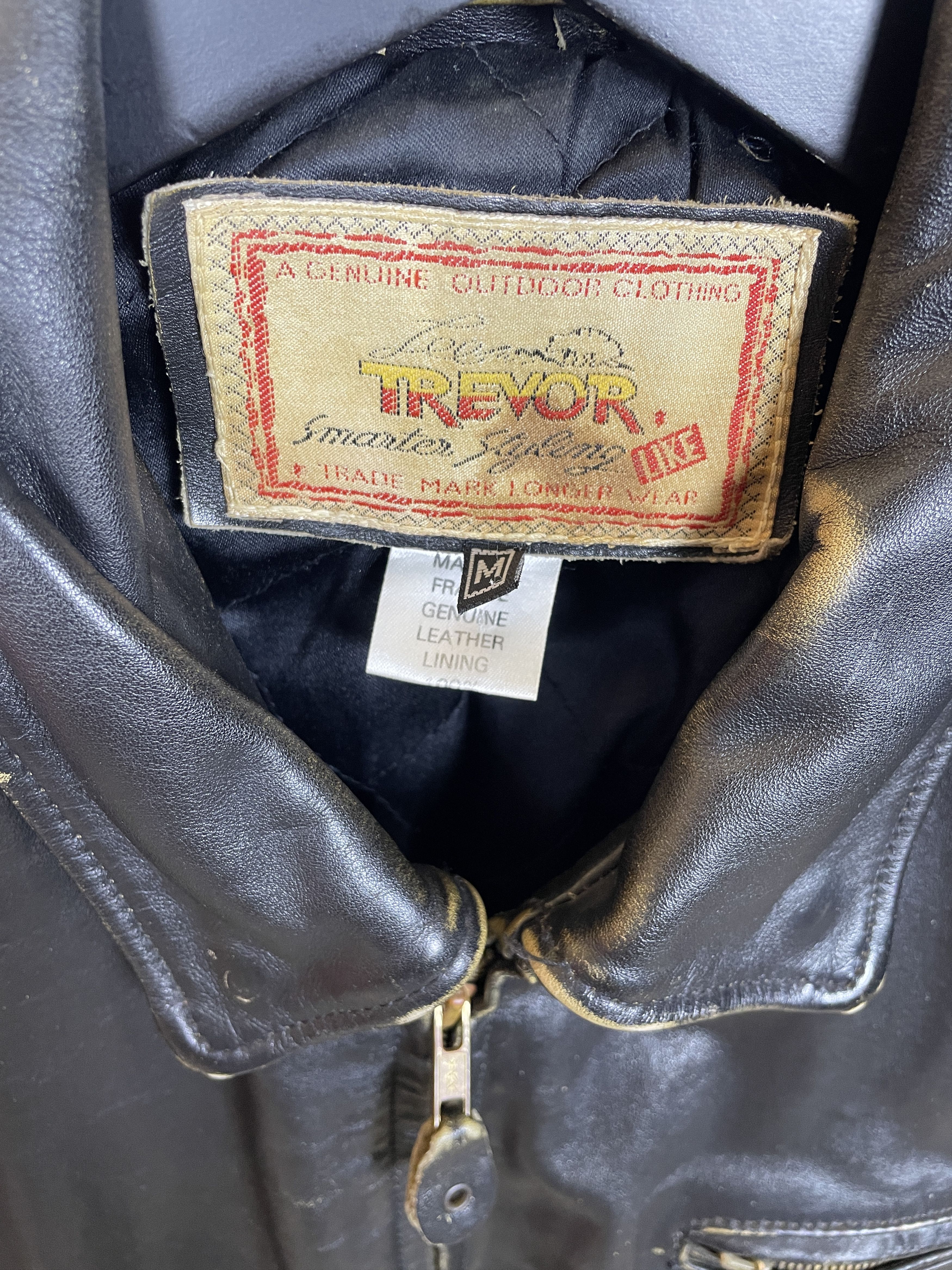 Vintage Lee Trevor Vintage Leather Jacket Size US M / EU 48-50 / 2 - 3 Thumbnail