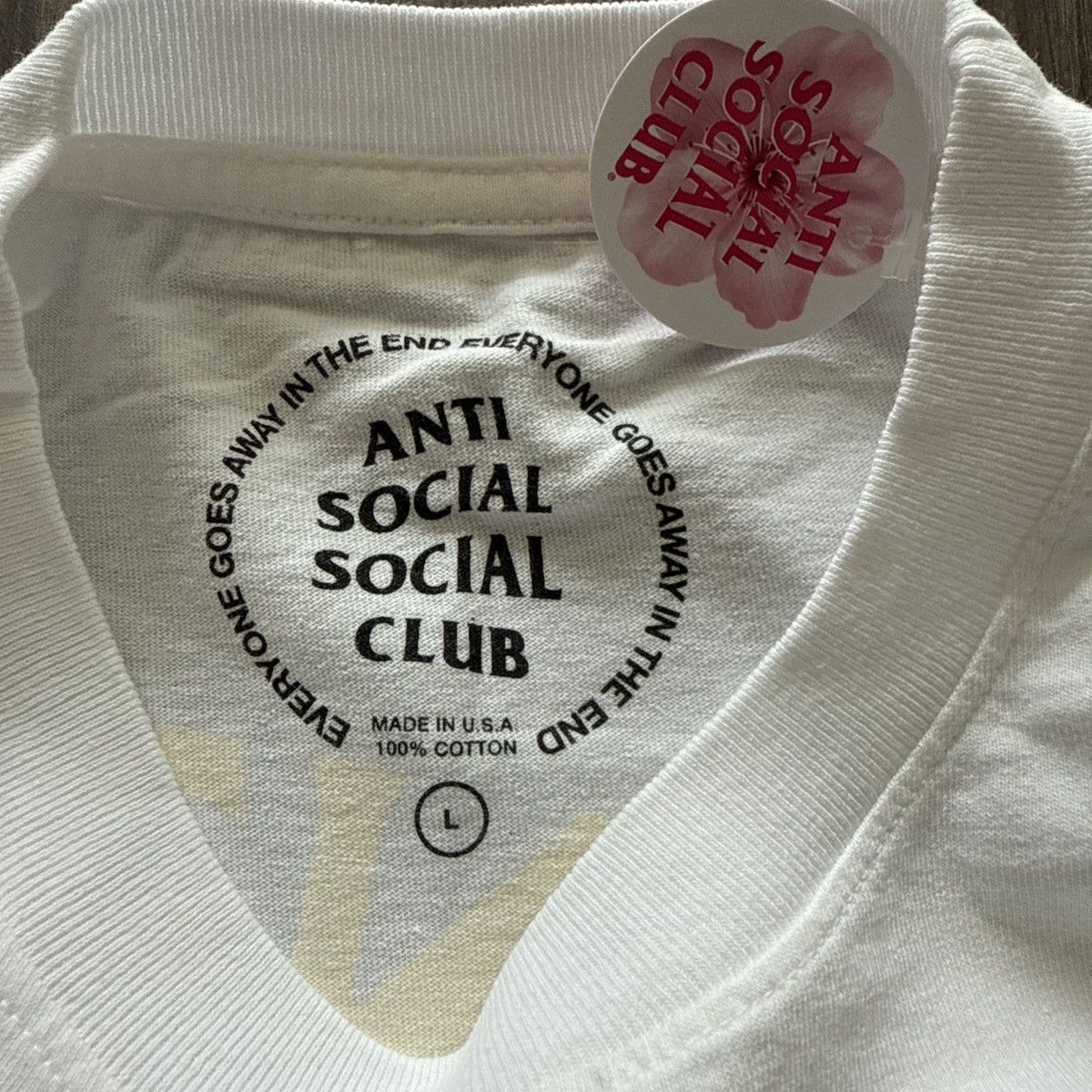 Anti Social Social Club × Fragment Design Anti Social Social Club x Fragment Tee White Bolt Logo - L Size US L / EU 52-54 / 3 - 3 Thumbnail
