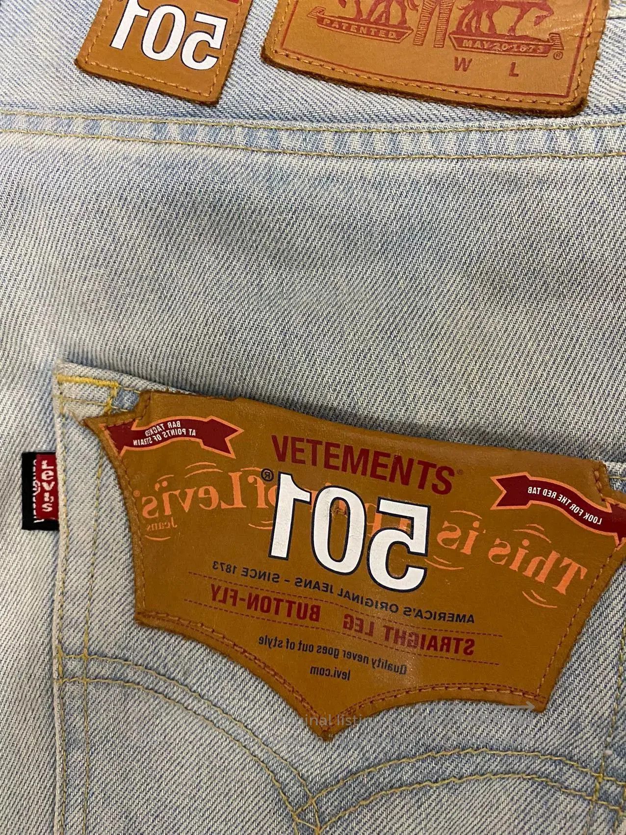 Vetements Vetements Levis Distressed Denim Jeans. Size US 29 - 5 Thumbnail