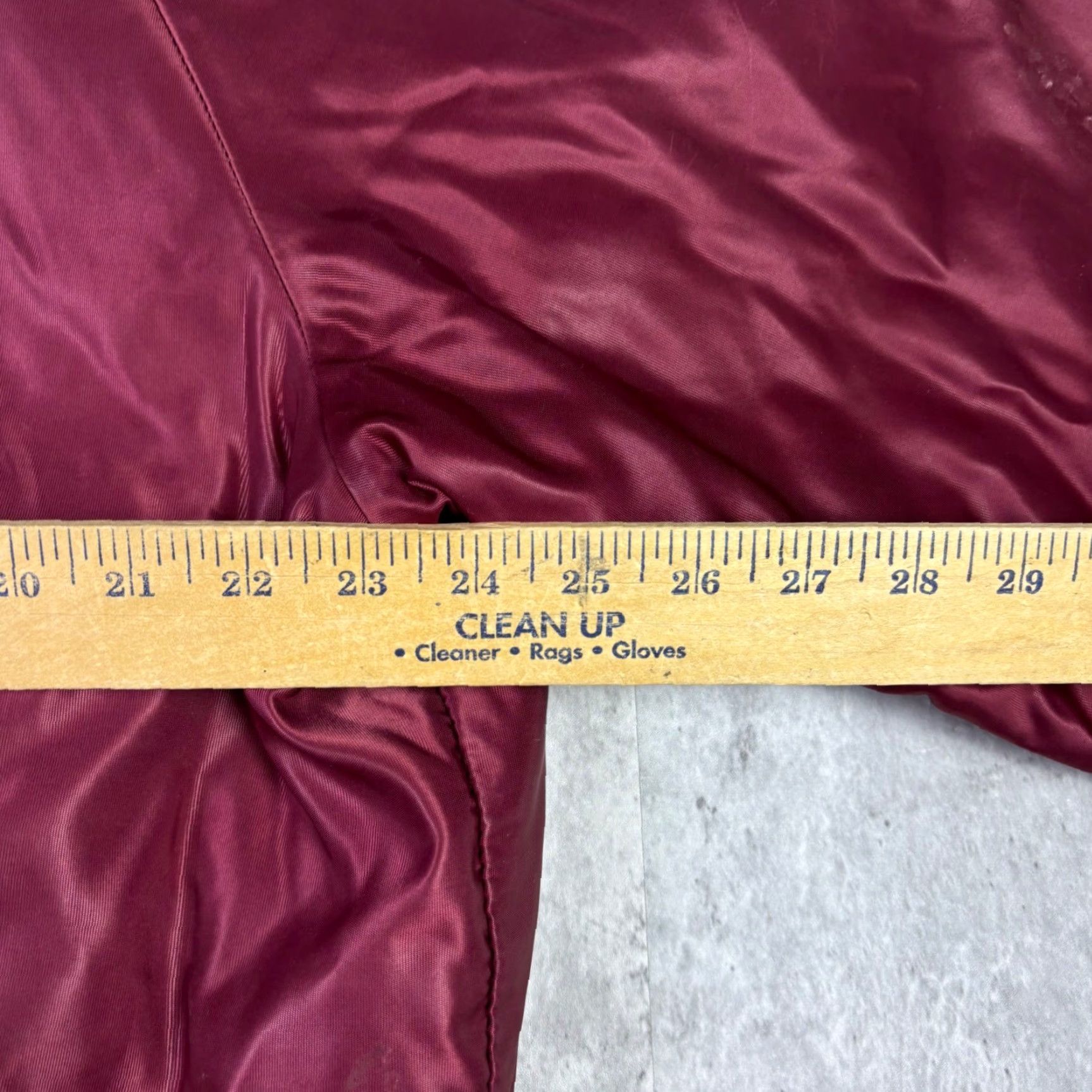 Vintage VINTAGE Butwin Towson Football Satin Varsity Jacket Mens XL Maroon Made in USA Size US XL / EU 56 / 4 - 3 Thumbnail