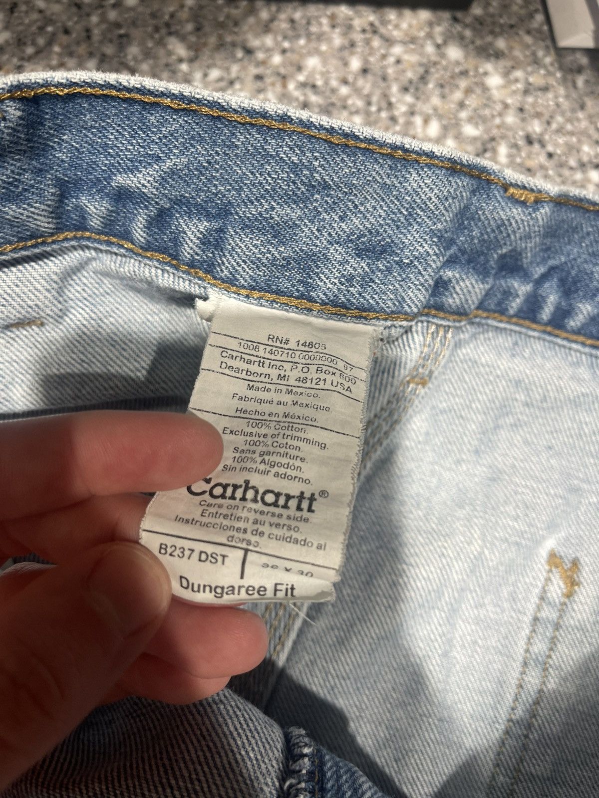 Carhartt Carhartt Jeans Mens 36x30 Blue Denim Carpenter Original Fit Size US 36 / EU 52 - 4 Thumbnail
