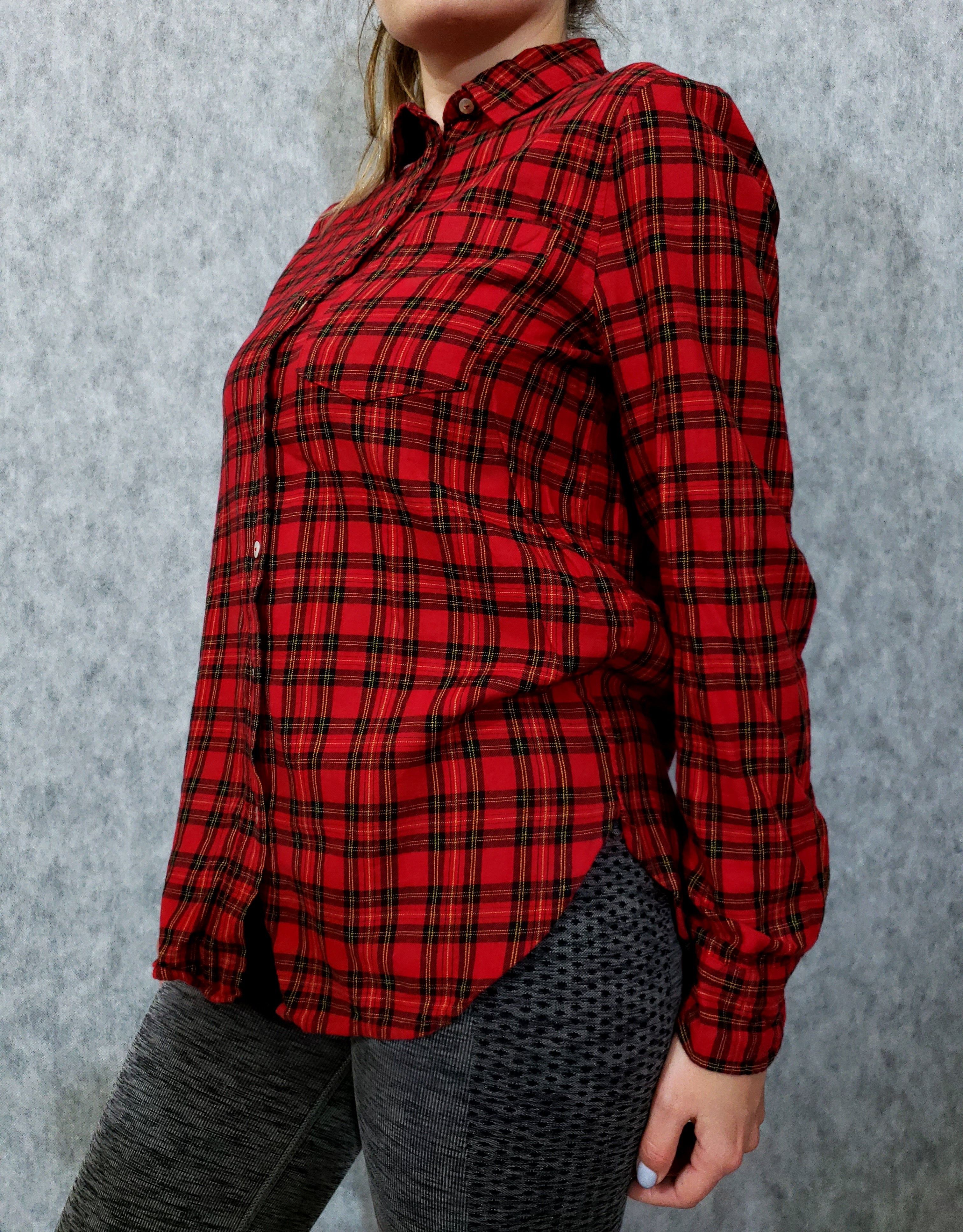 H&M H&M Checkered coton Long Sleeve Collared Top Shirt Size M / US 6-8 / IT 42-44 - 5 Thumbnail