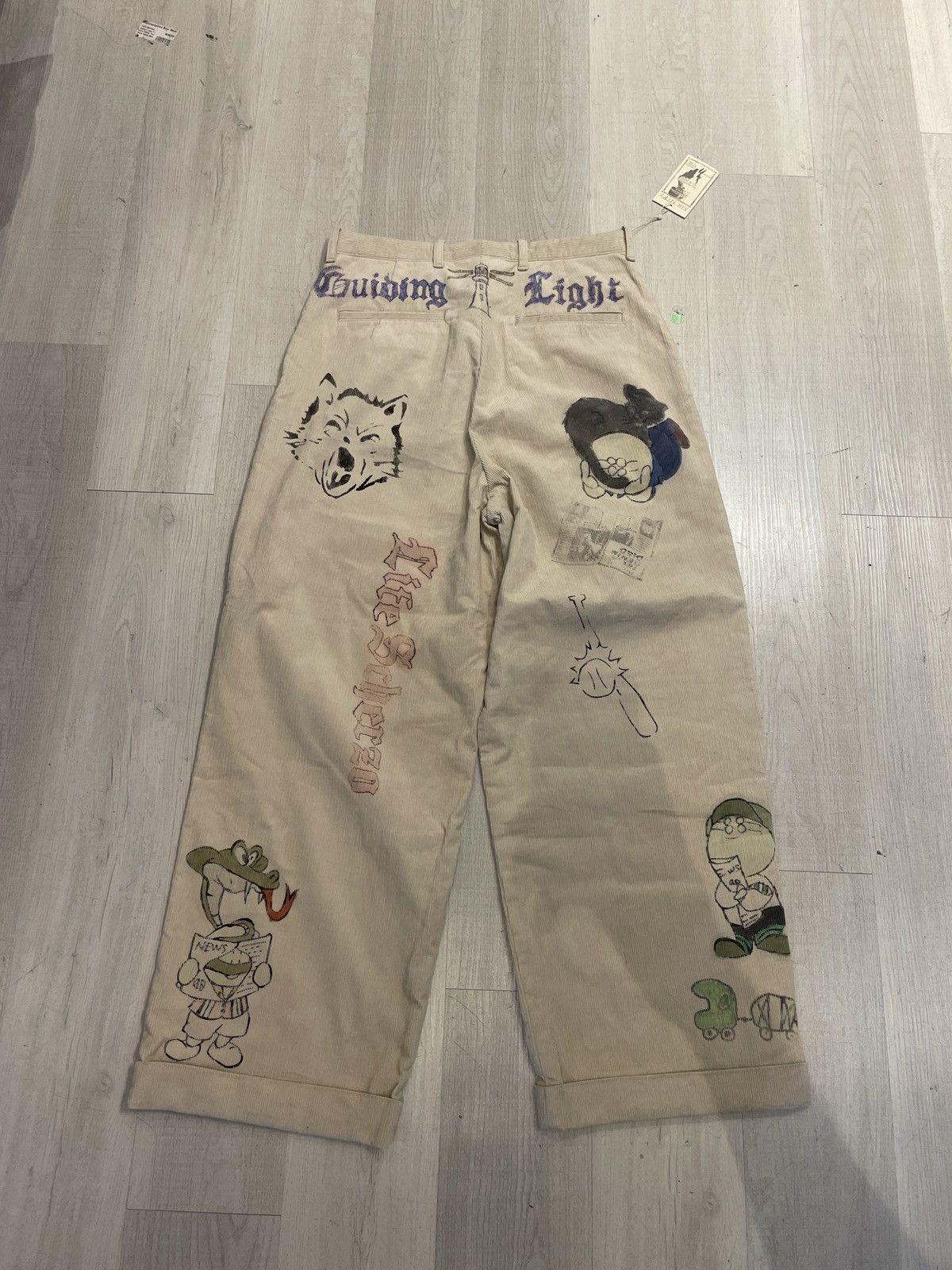 Kapital Kapital 14W Corduroy Ivy Pants Memorial Paint Model Beige Size US 31 - 2 Thumbnail