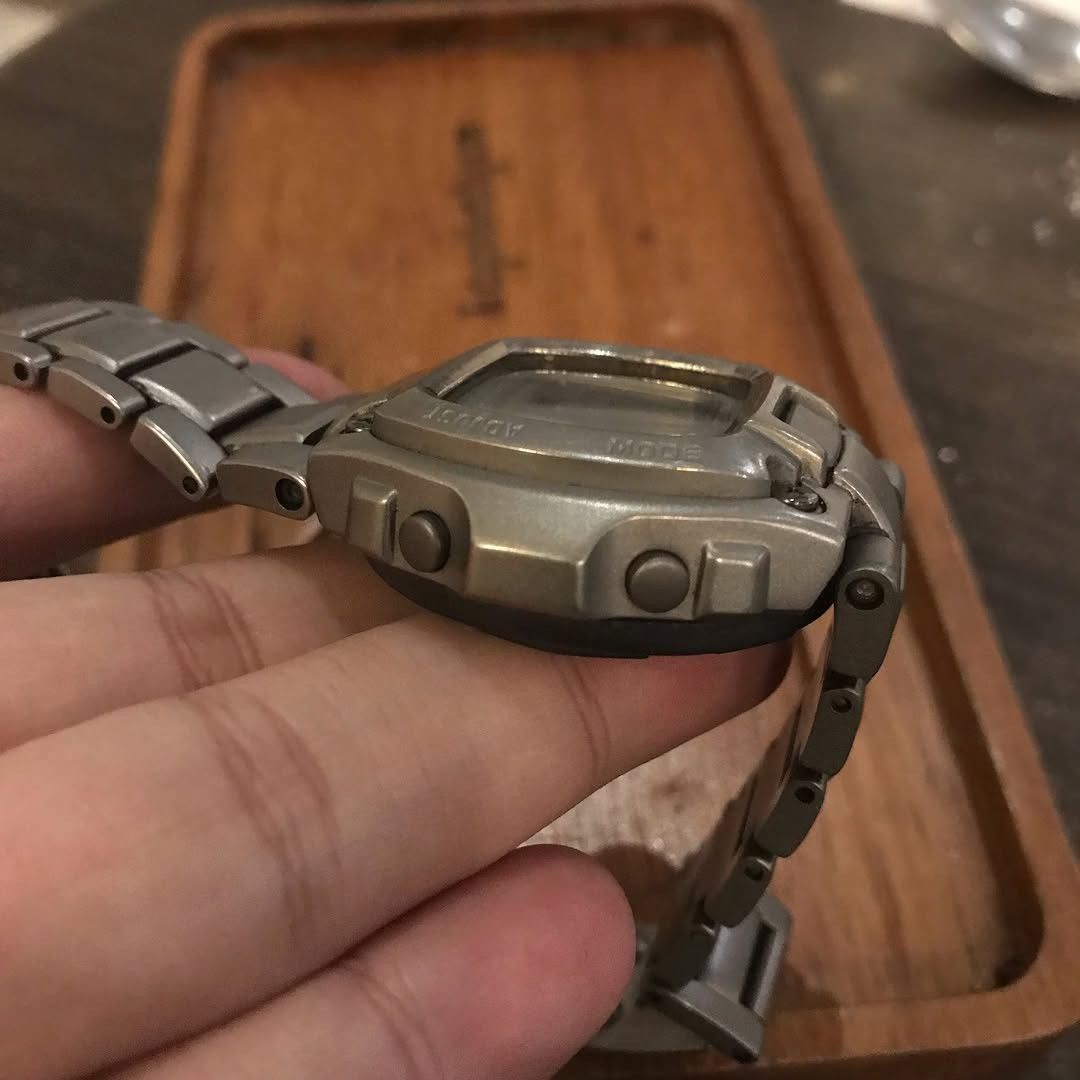 G Shock Vintage Gshock Casio MRG-210T-7 Digital Watch Silver Size ONE SIZE - 8 Thumbnail