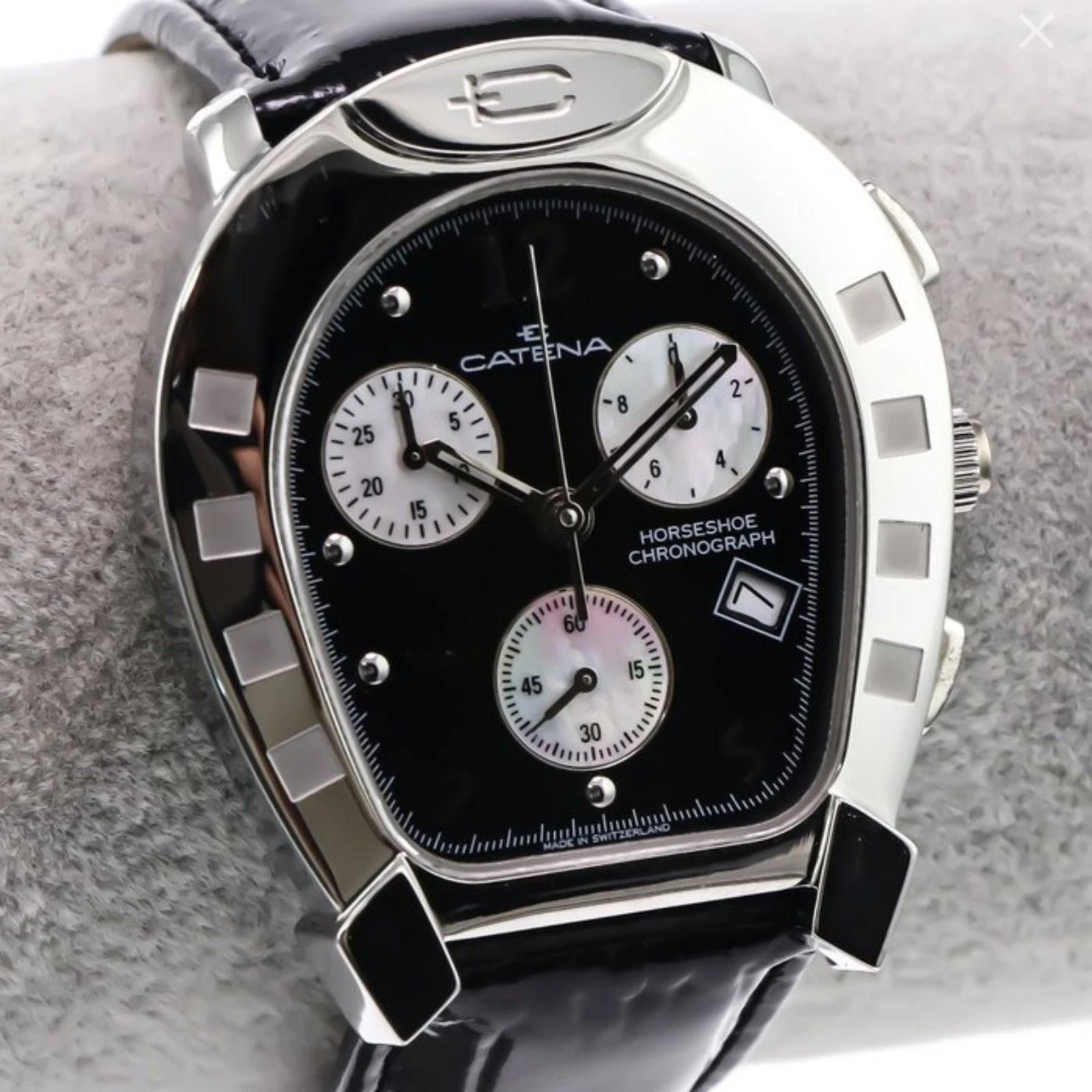 Other Catena Swiss Chronograph Watch St Steel 37mm Quartz 3ATM Size ONE SIZE - 2 Thumbnail