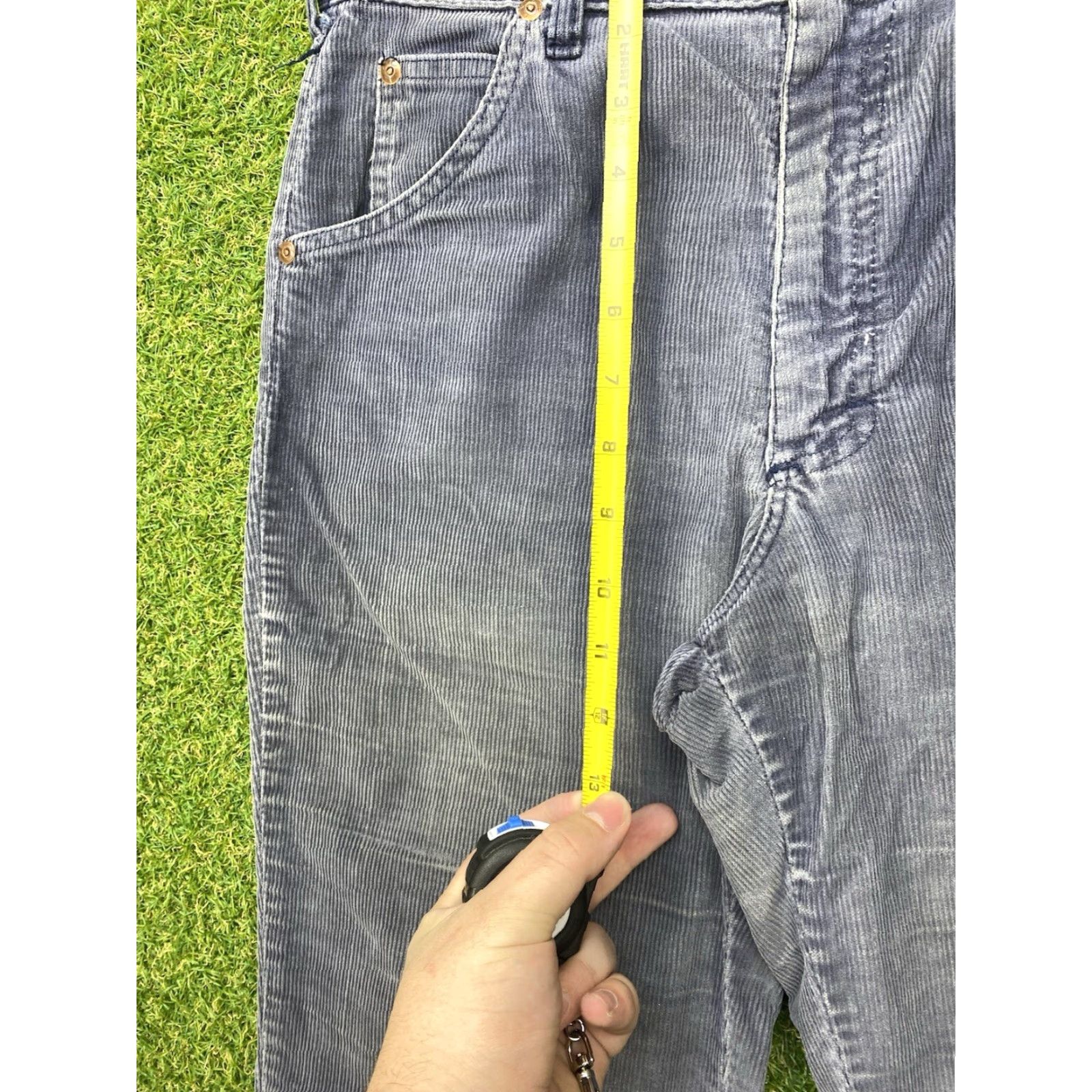Lee VINTAGE Lee Gray Corduroy Pants Mens 28x30 Straight Leg 5-Pocket Lee 101 Z USA USA 80s 90s Mens Size US 28 / EU 44 - 7 Thumbnail