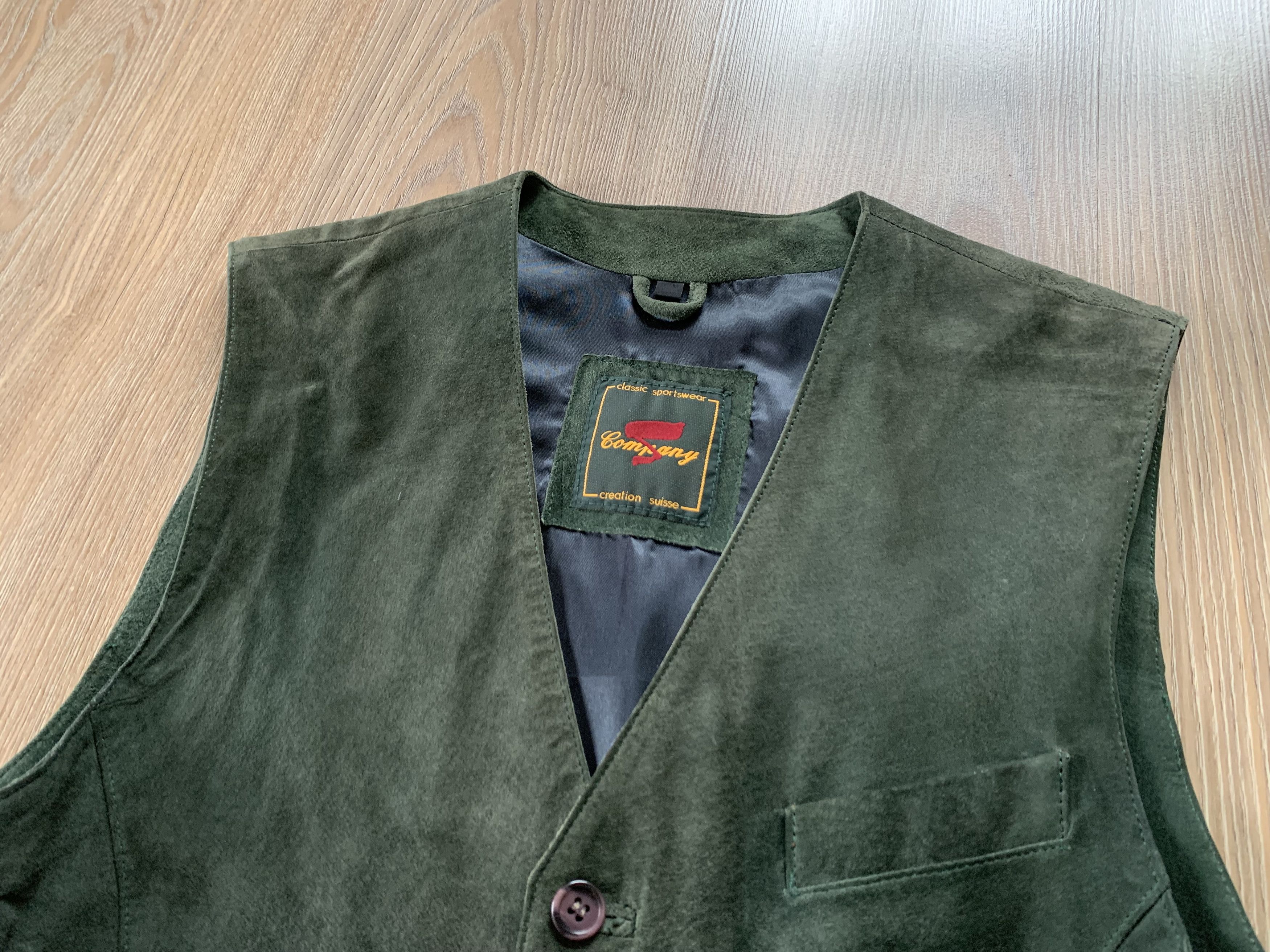 Vintage Company Creation Suiesse Vintage Suede Leather Vest Size US S / EU 44-46 / 1 - 5 Thumbnail
