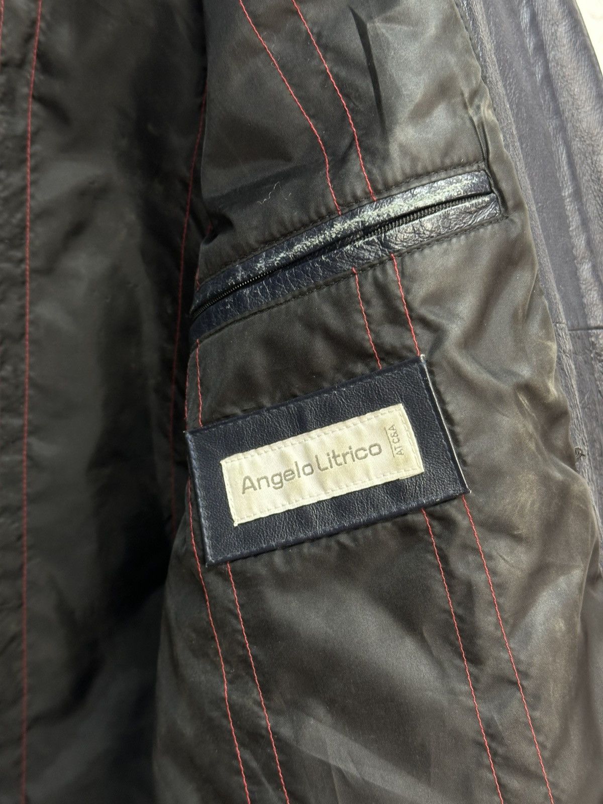 Red Bull Vintage Red Bull Racing X Land Y2K Biker Leather Jacket Size US M / EU 48-50 / 2 - 13 Thumbnail