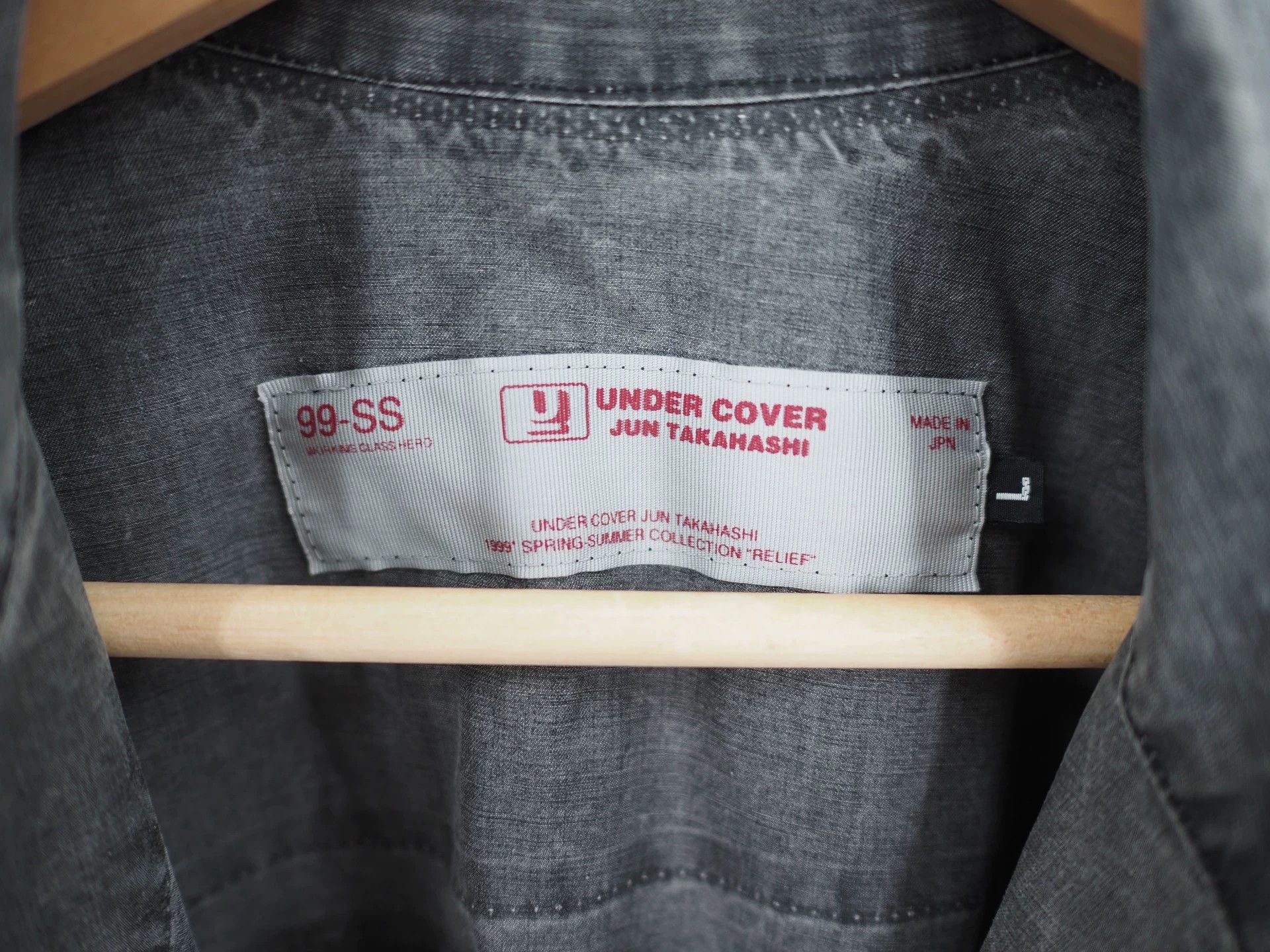 Undercover SS99 UNDERCOVER runway-style faded work shirt Size US L / EU 52-54 / 3 - 3 Thumbnail