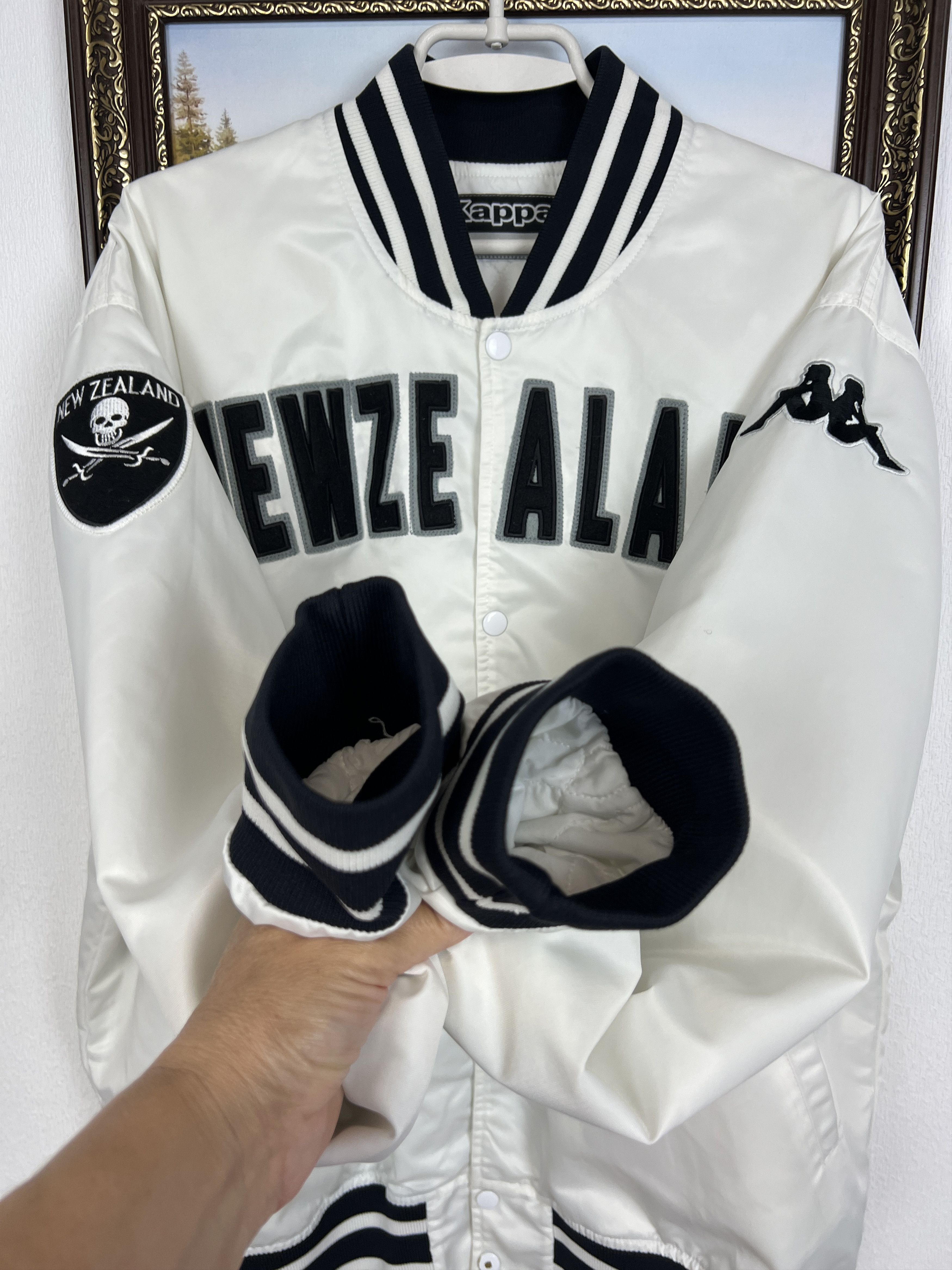 Kappa Vintage Kappa New Zealand Satin Jacket Bomber National Size US XXL / EU 58 / 5 - 8 Thumbnail