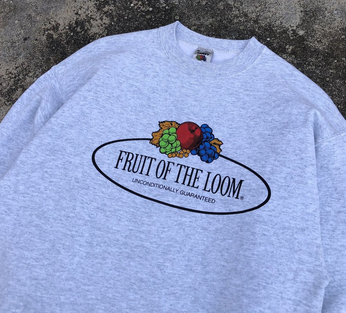 Fruit Of The Loom Vintage 90s Big Logo Fruit Of The Loom Sweatshirt Size US M / EU 48-50 / 2 - 3 Thumbnail