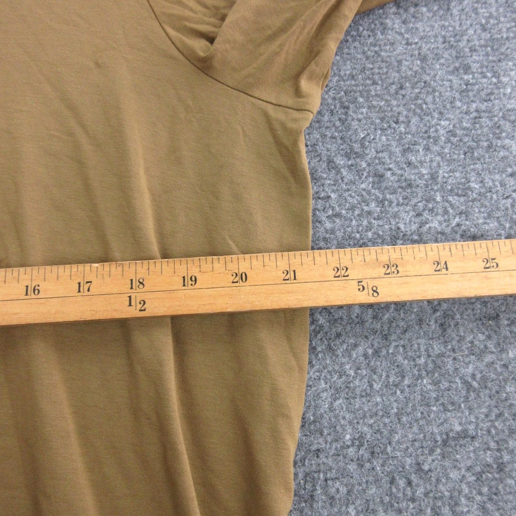 Eileen Fisher Eileen Fisher Shirt Womens 1X Green Long Sleeve Scoop Neck Jersey Tunic Top Size XL / US 12-14 / IT 48-50 - 4 Thumbnail