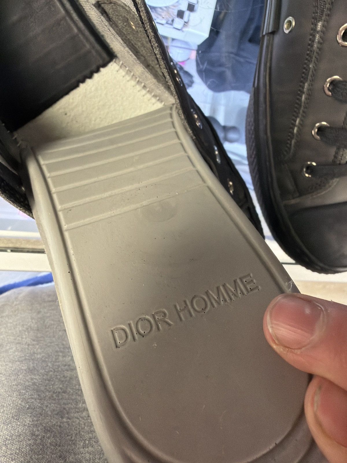Dior Dior b23 black monogram low Size US 12 / EU 45 - 4 Thumbnail
