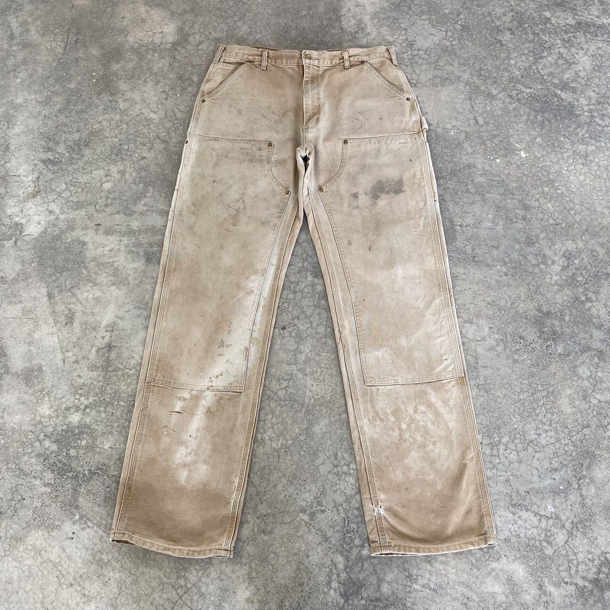 Carhartt VTG Carhartt Double Knee Faded Dirty Carpenter Pants Size US 36 / EU 52 - 1 Thumbnail