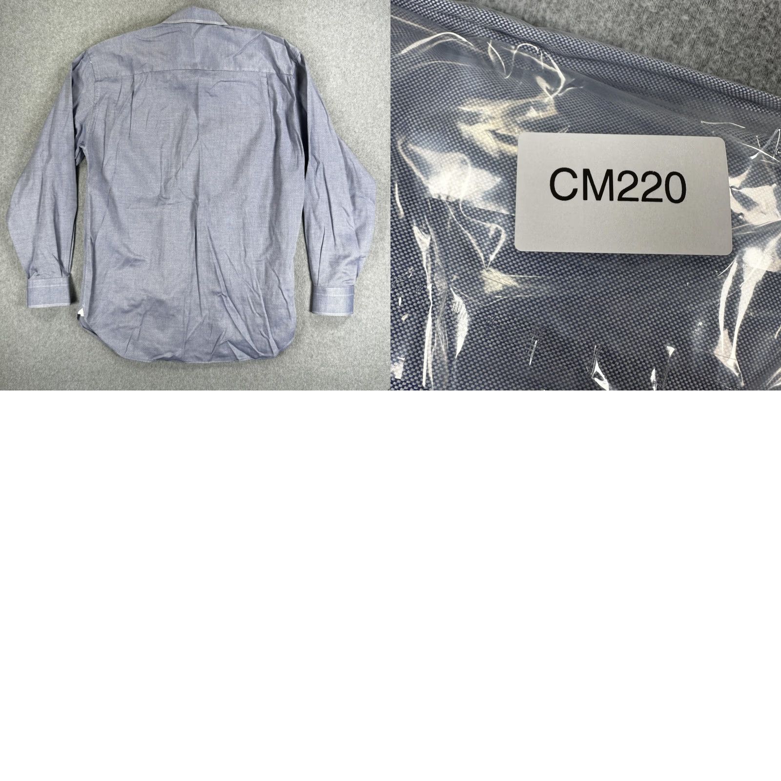 Ermenegildo Zegna Ermenegildo Zegna Dress Shirt Mens 42/16.5 Blue Check Point Collar Long Sleeve Size 46R - 8 Thumbnail