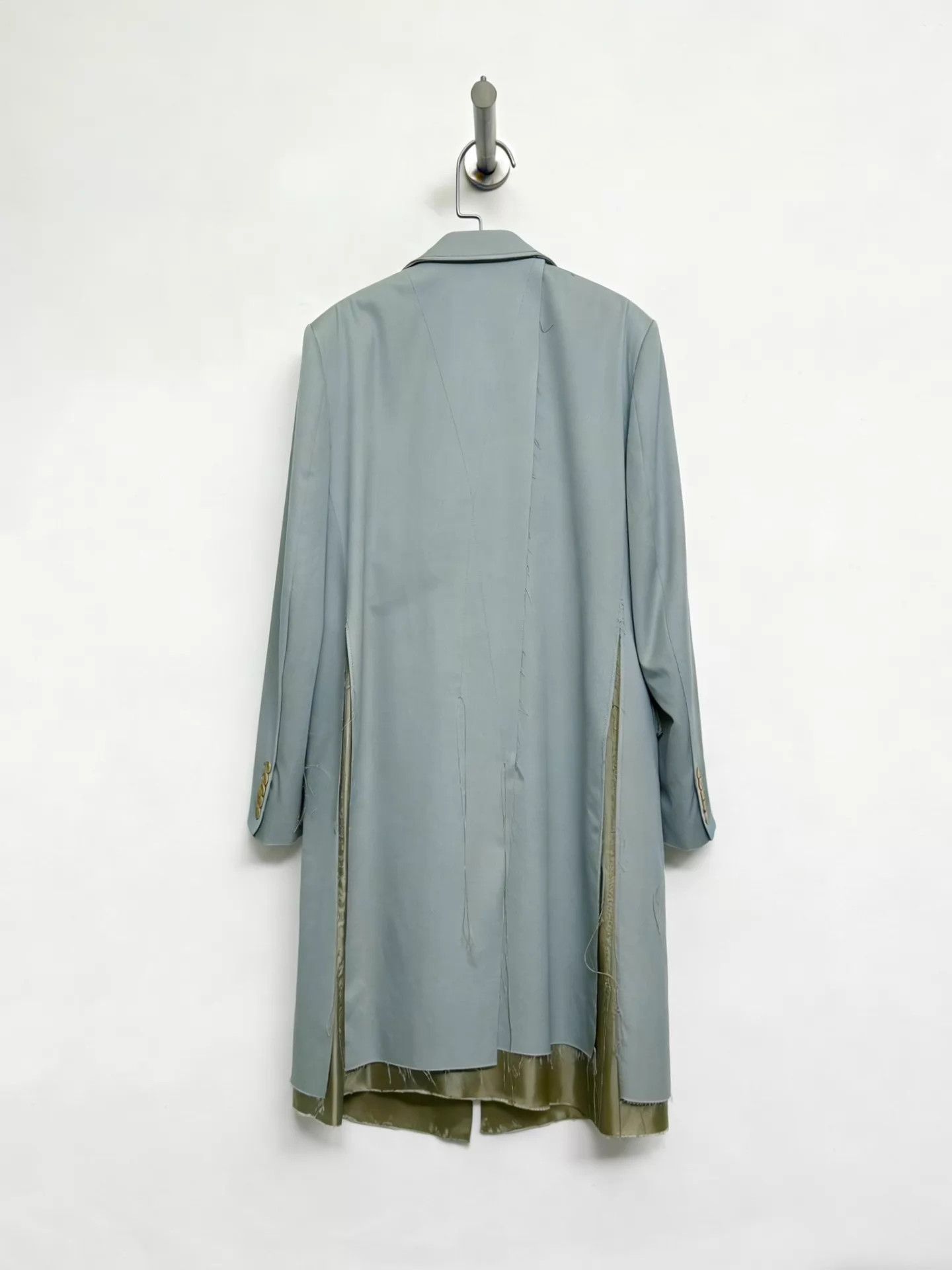 Sulvam Sulvam Coat Misty Blue 2019SS Sample M Wool/Cupro Size M / US 6-8 / IT 42-44 - 2 Thumbnail