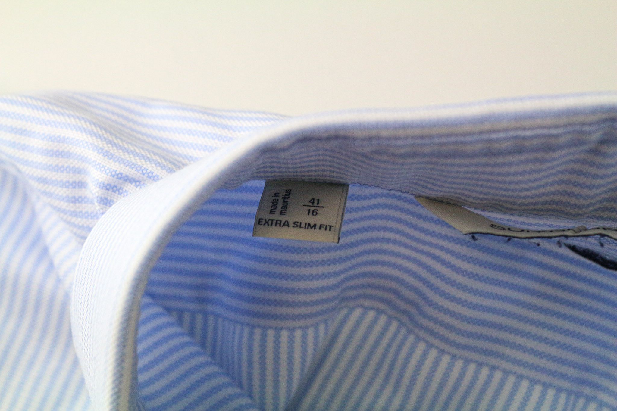 Suitsupply 41/16 Blue Cotton Extra Slim Try On Shirt 76427 Size 42R - 5 Thumbnail