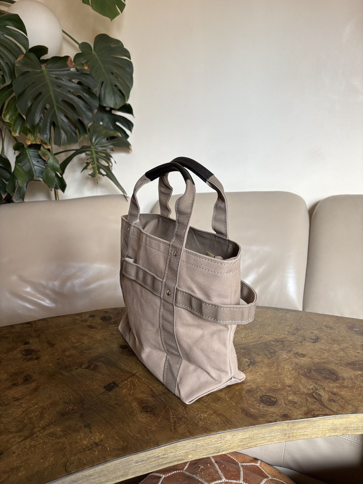 Japanese Brand TEMBEA Harvest Tote with Leather Handles Size ONE SIZE - 4 Thumbnail
