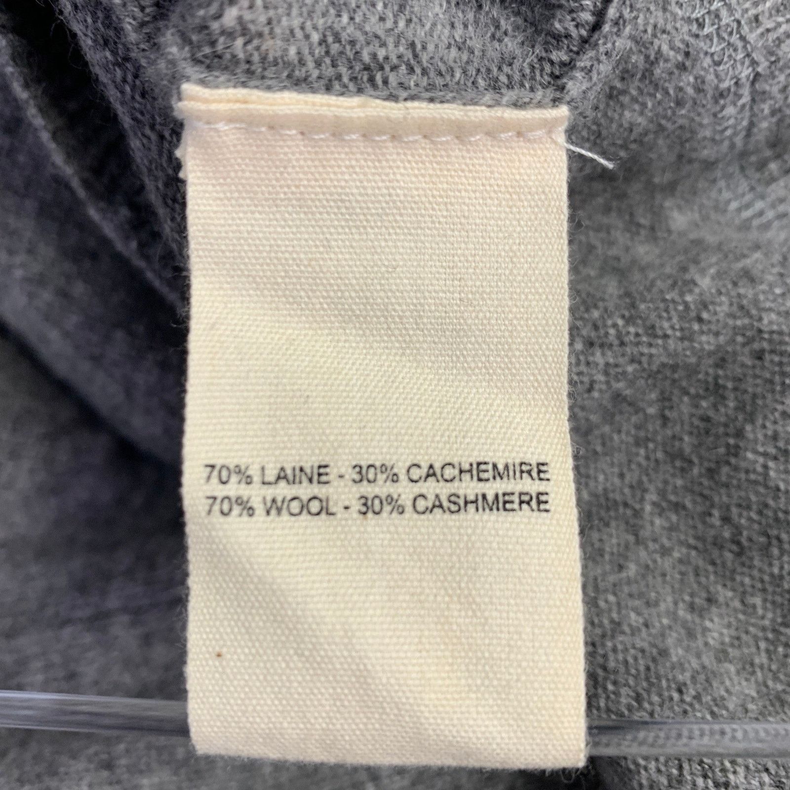 Hartford HARTFORD Size L Grey Heather Wool Cashmere Hoodie Cardigan Size US L / EU 52-54 / 3 - 9 Thumbnail