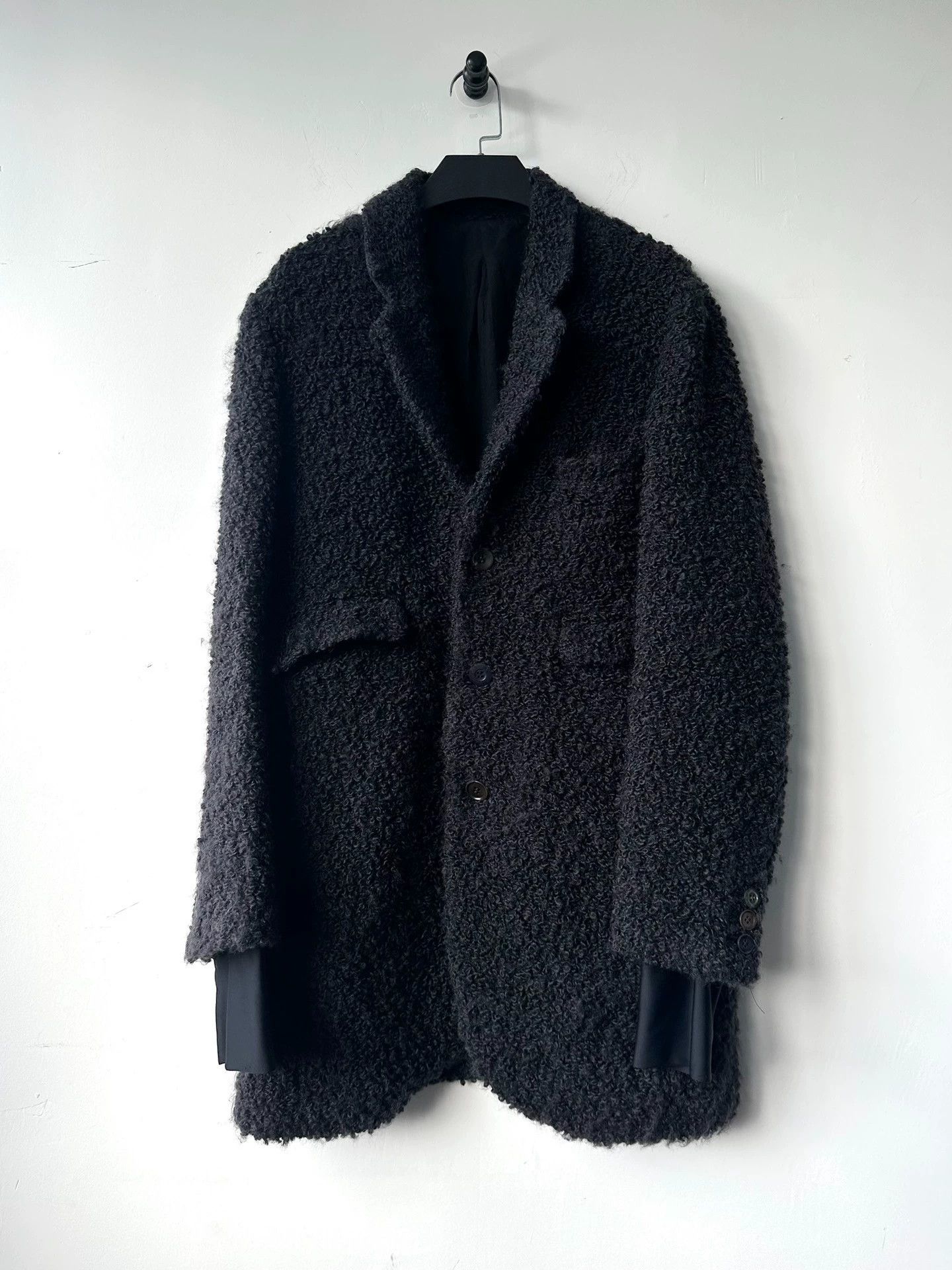 Undercover Undercover Oversized Mid-Length Jacket Blue-Black Size 2 Thumb Holes Tri-Color Buttons Size US M / EU 48-50 / 2 - 1 Thumbnail