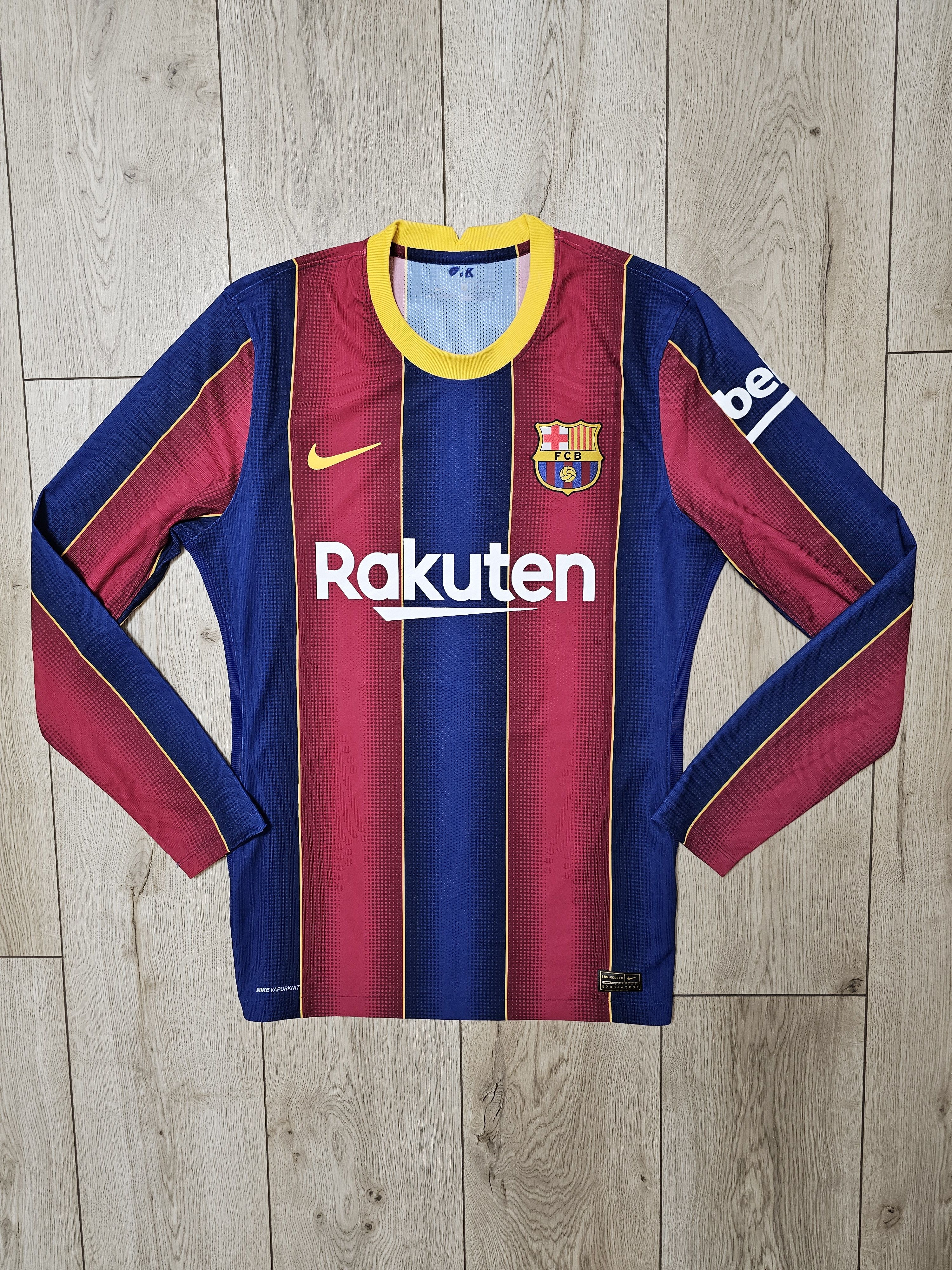 All Sport × Nike BARCELONA 2020 2021 PLAYER ISSUE FOOTBALL LONG SOCCER JERSEY Size US M / EU 48-50 / 2 - 1 Thumbnail
