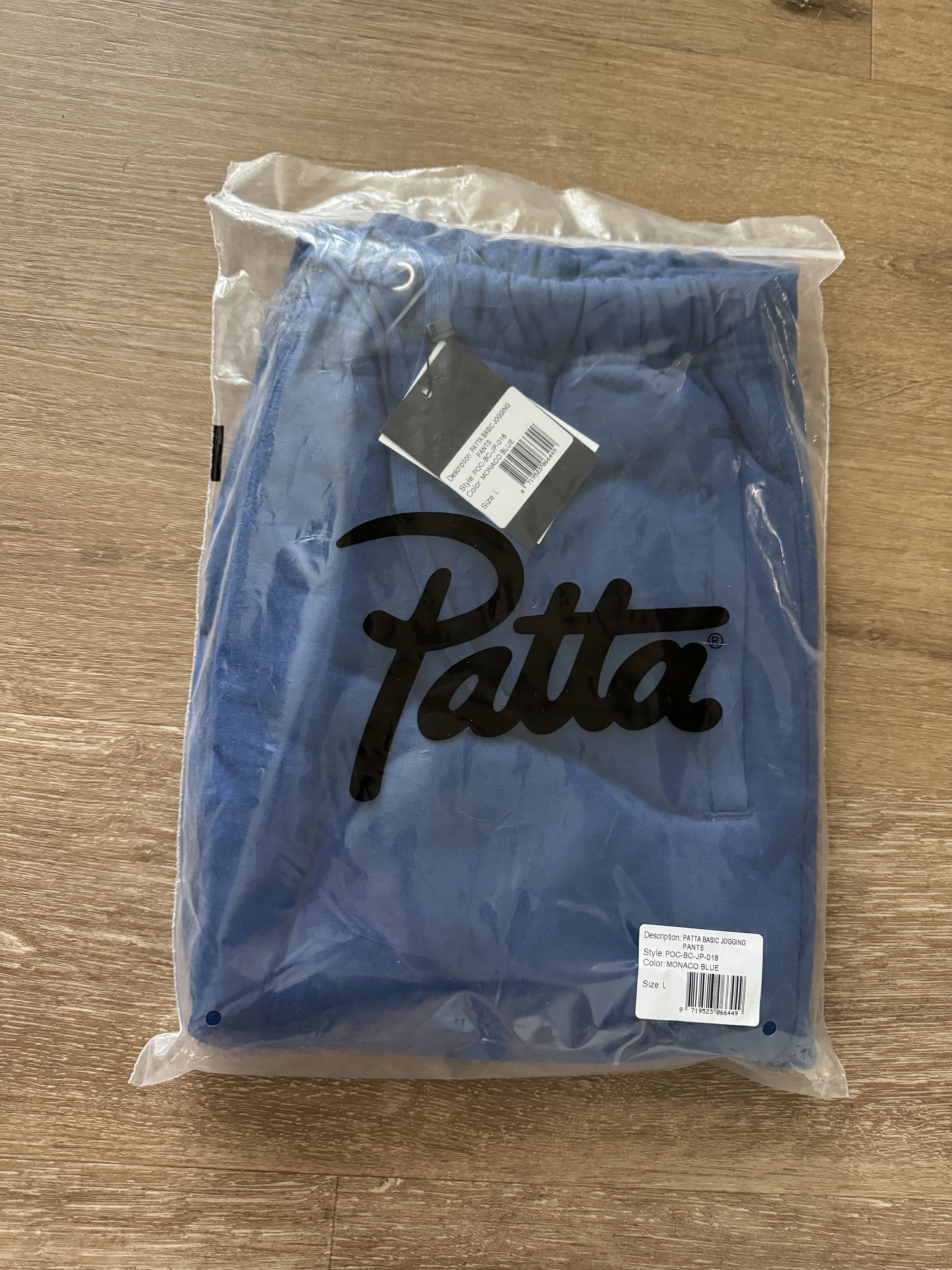 Patta PATTA Cursive Logo Cotton Taper Track Pants in Blue - Large Size US 36 / EU 52 - 6 Thumbnail