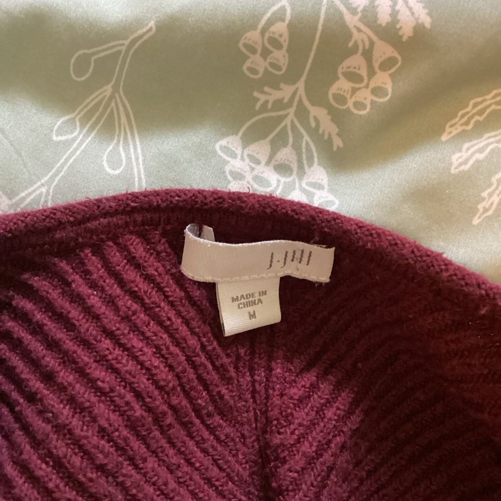 J. Jill J.Jill Maroon Sweater Size L / US 10 / IT 46 - 5 Thumbnail