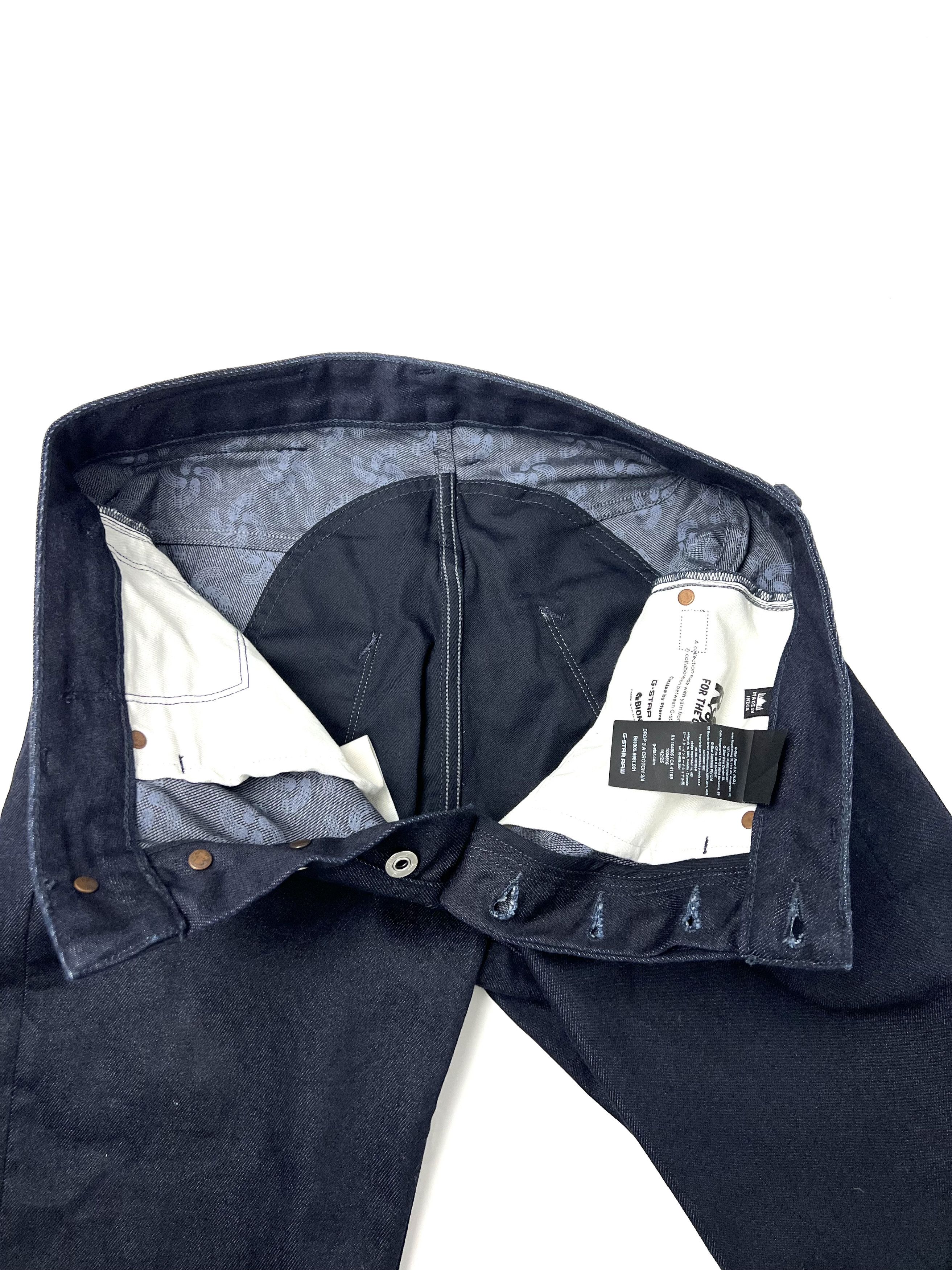 G-Star × Pharrell NEW, G-STAR ORIGINALS RAW LOW CROTCH DENIM SHORTS Size US 30 / EU 46 - 13 Thumbnail